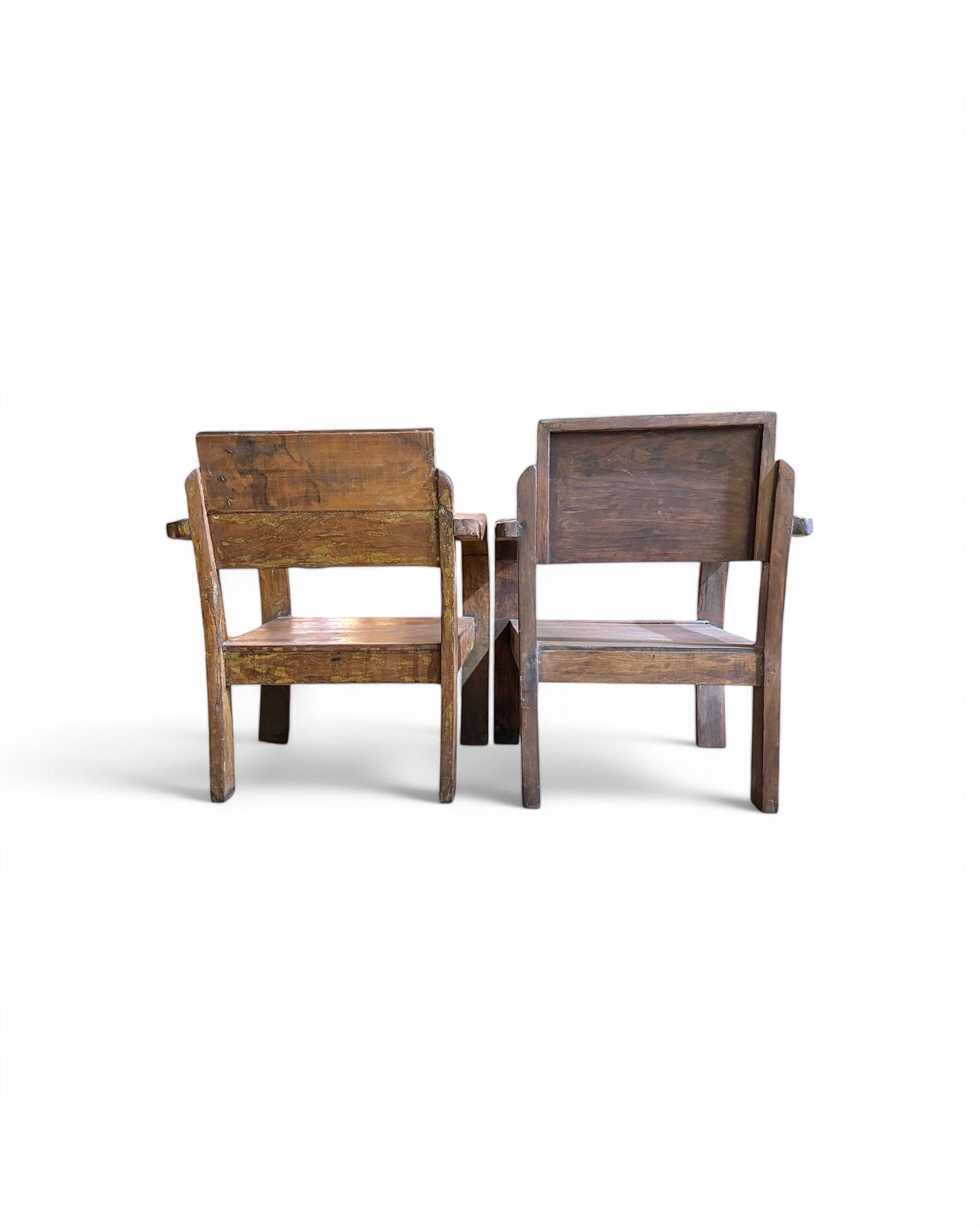 Sukhothai Wood Thai Antique Chairs - Set of 2