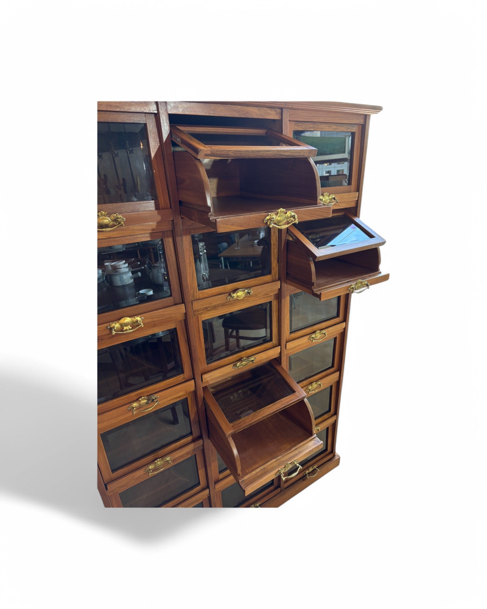 Fleur Vintage Gold Handle Medicine Cabinet