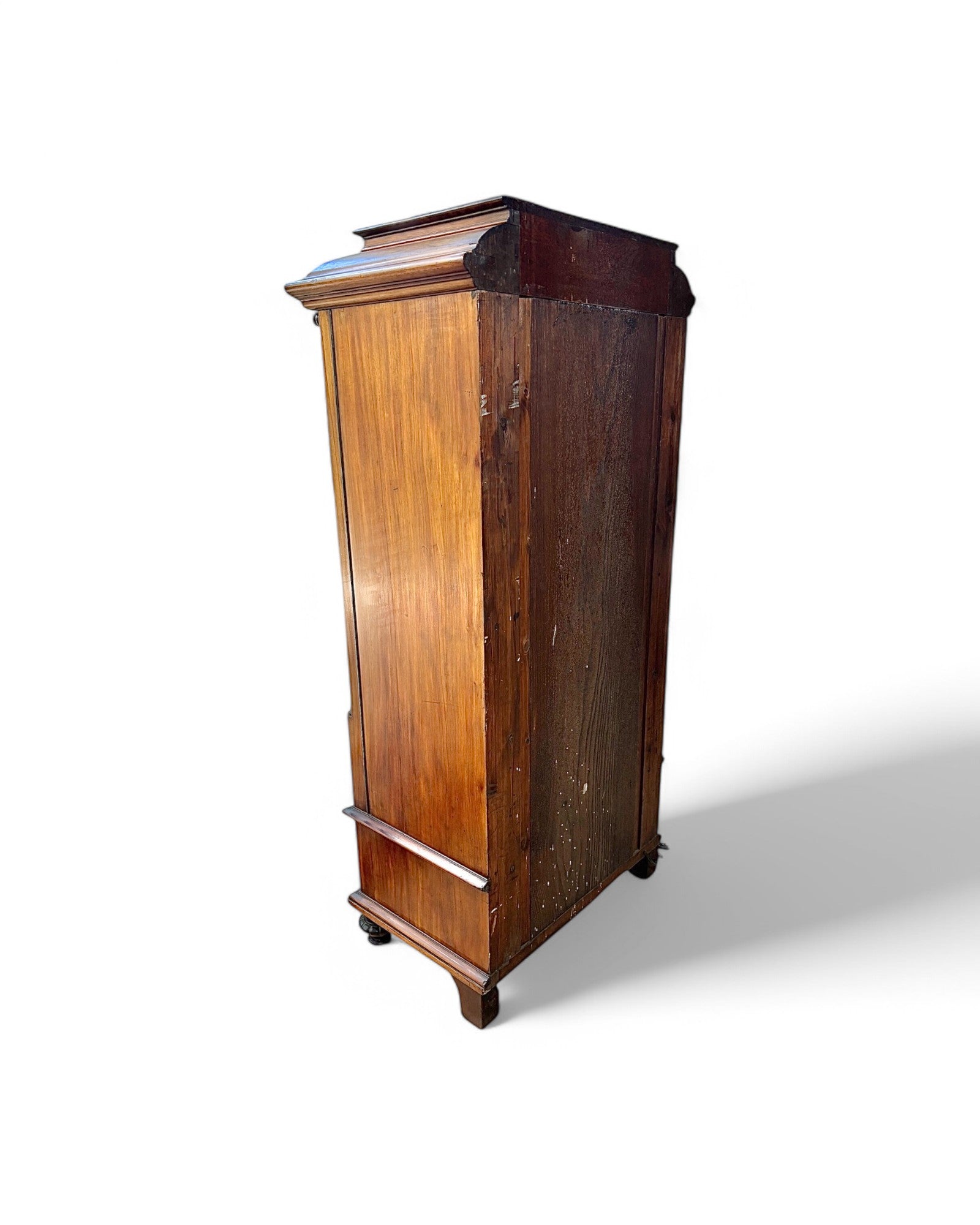 Art Nouveau Mahogony Inlaid China Display Cabinet 1900s