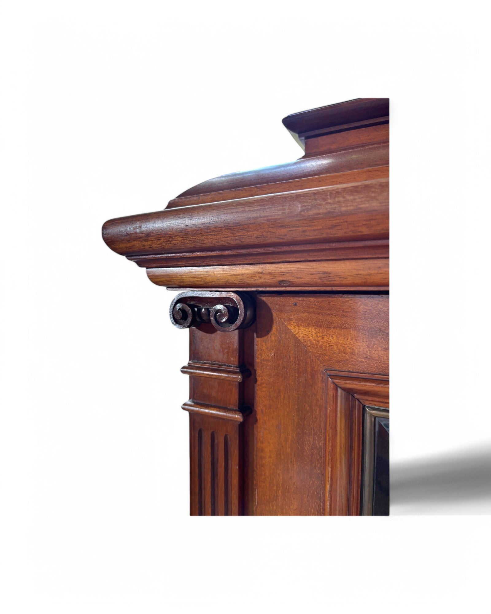 Art Nouveau Mahogony Inlaid China Display Cabinet 1900s