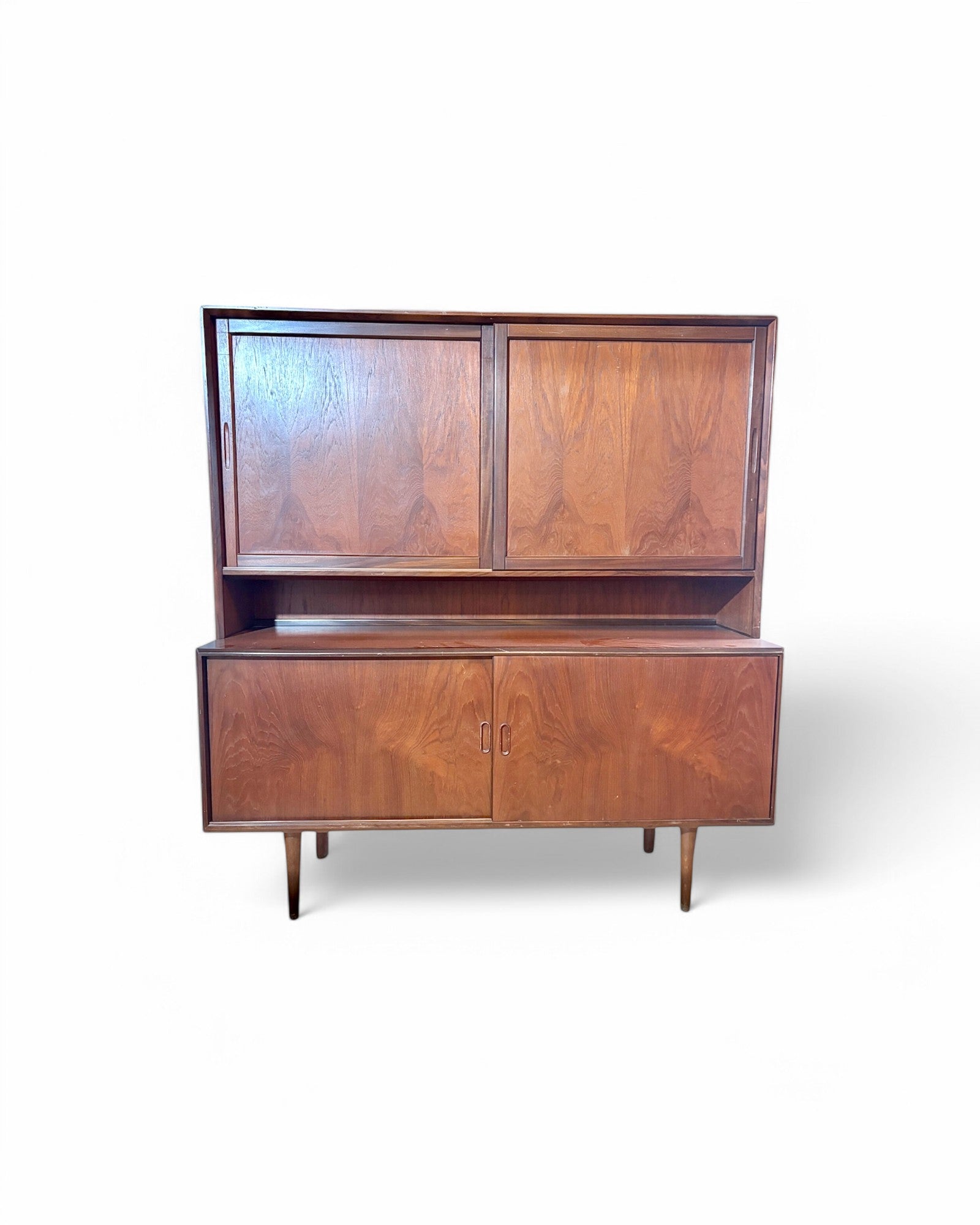 Dark Walnut Art Deco Wood Cabinet England "Matte"