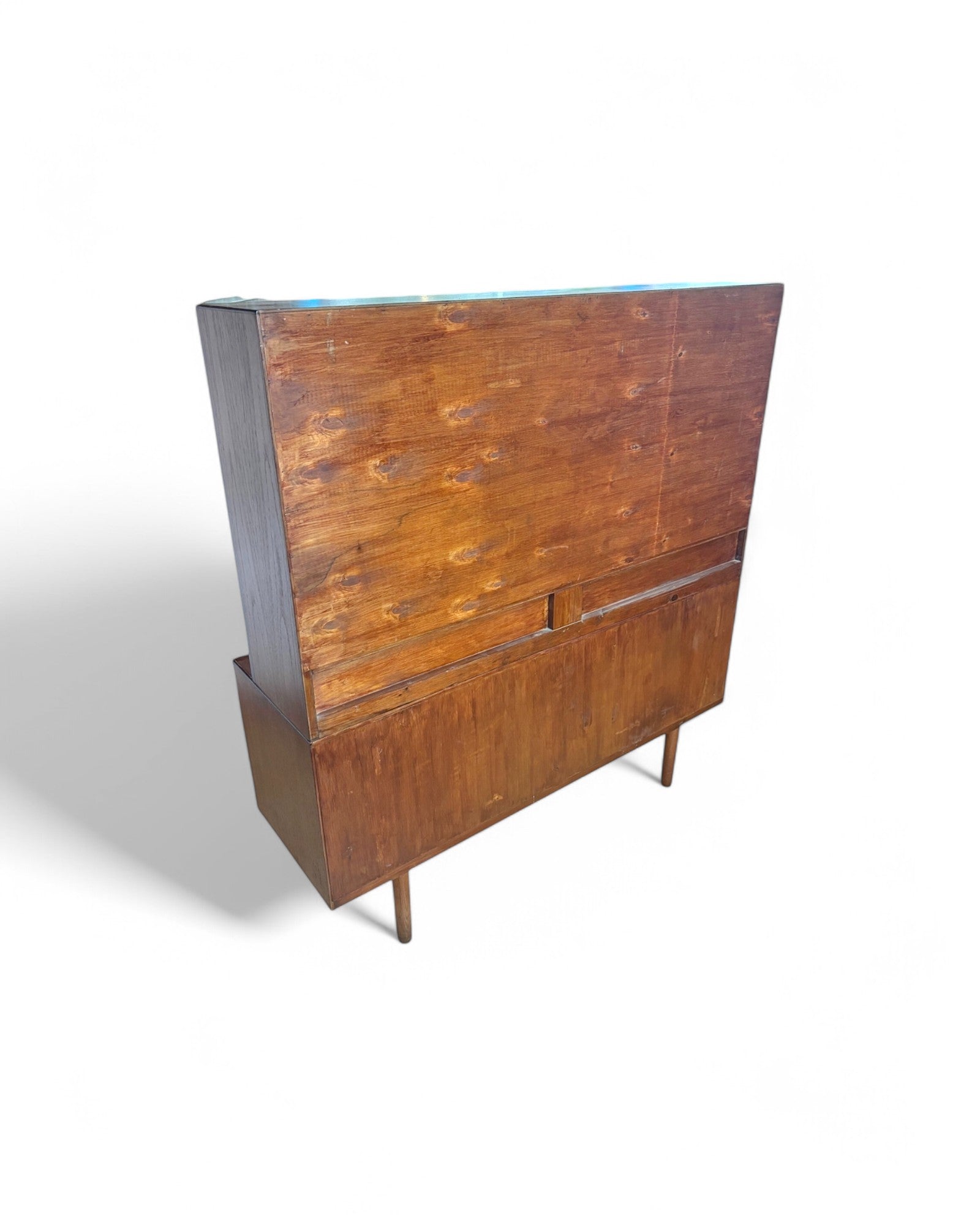 Dark Walnut Art Deco Wood Cabinet England "Matte"