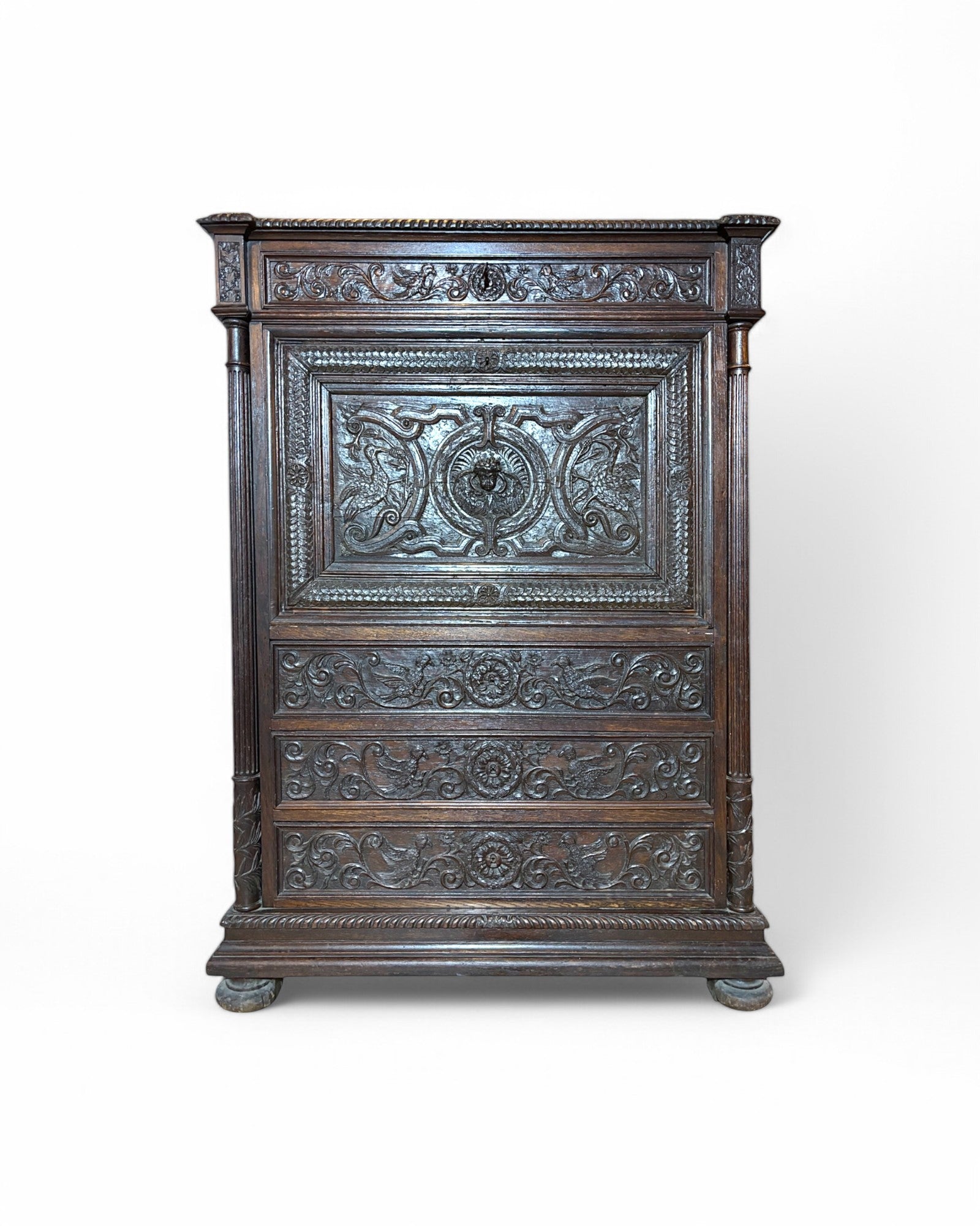 French Abattant Angel Chest & Writing Desk
