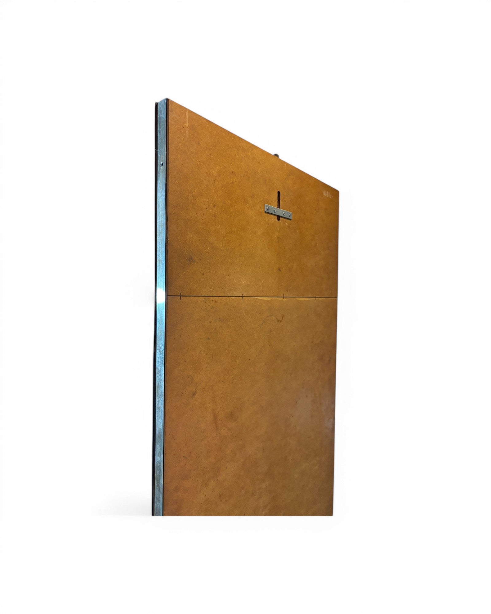 Vintage Floral French Standing Brass Mirror