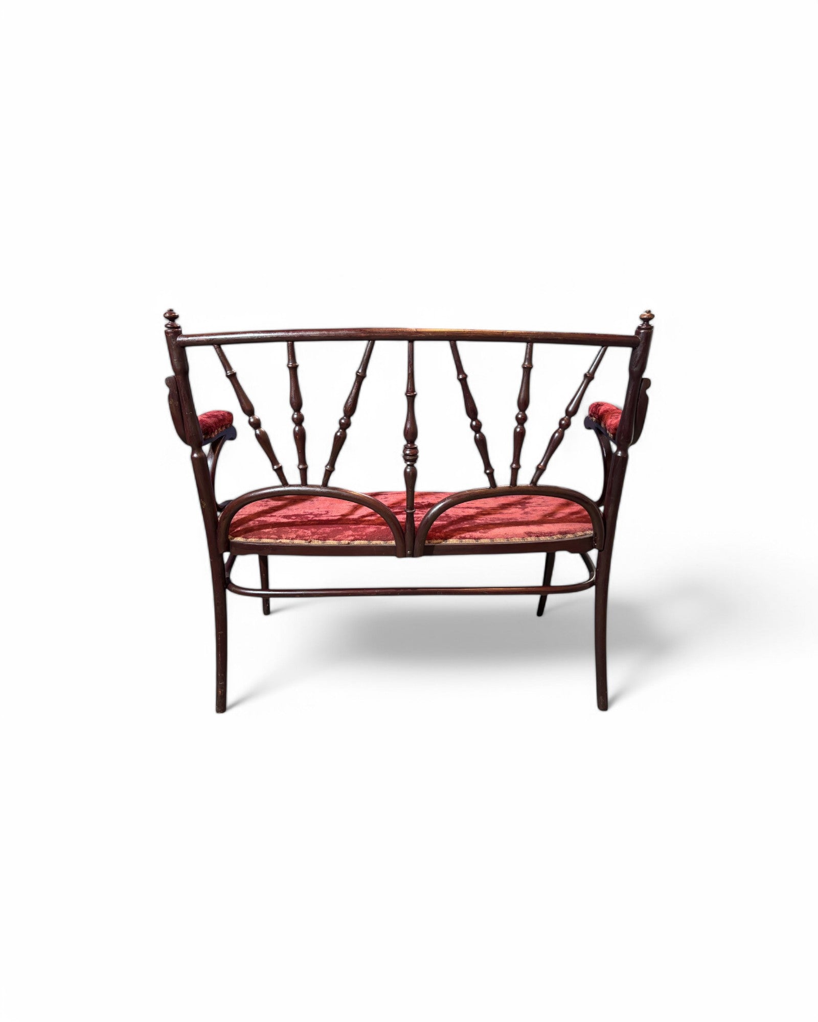 Set of 5 Wooden Ruby Wicker Indo Chine Sofa