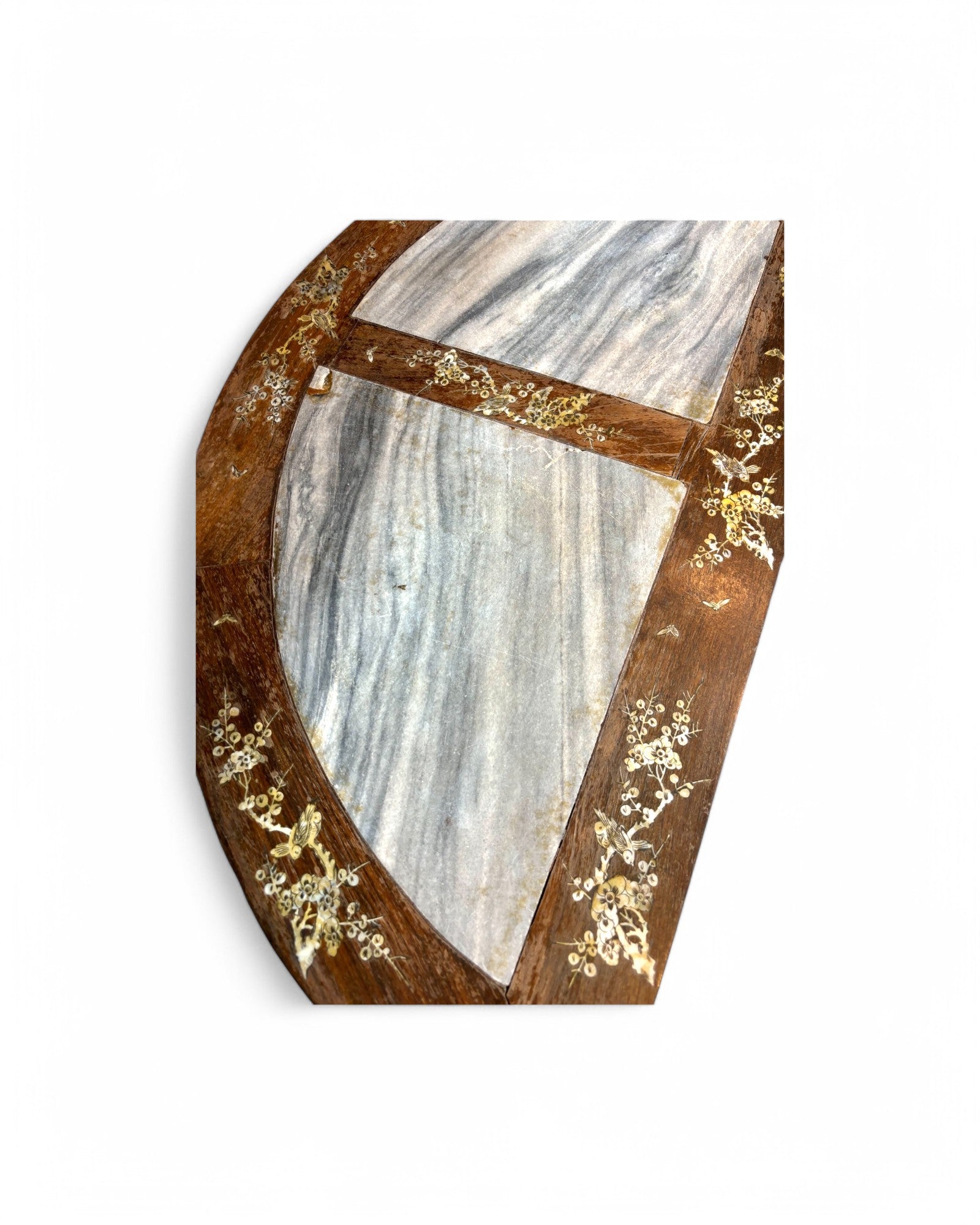 Tongue & Groove Hardwood Ornate Carved Wall Table