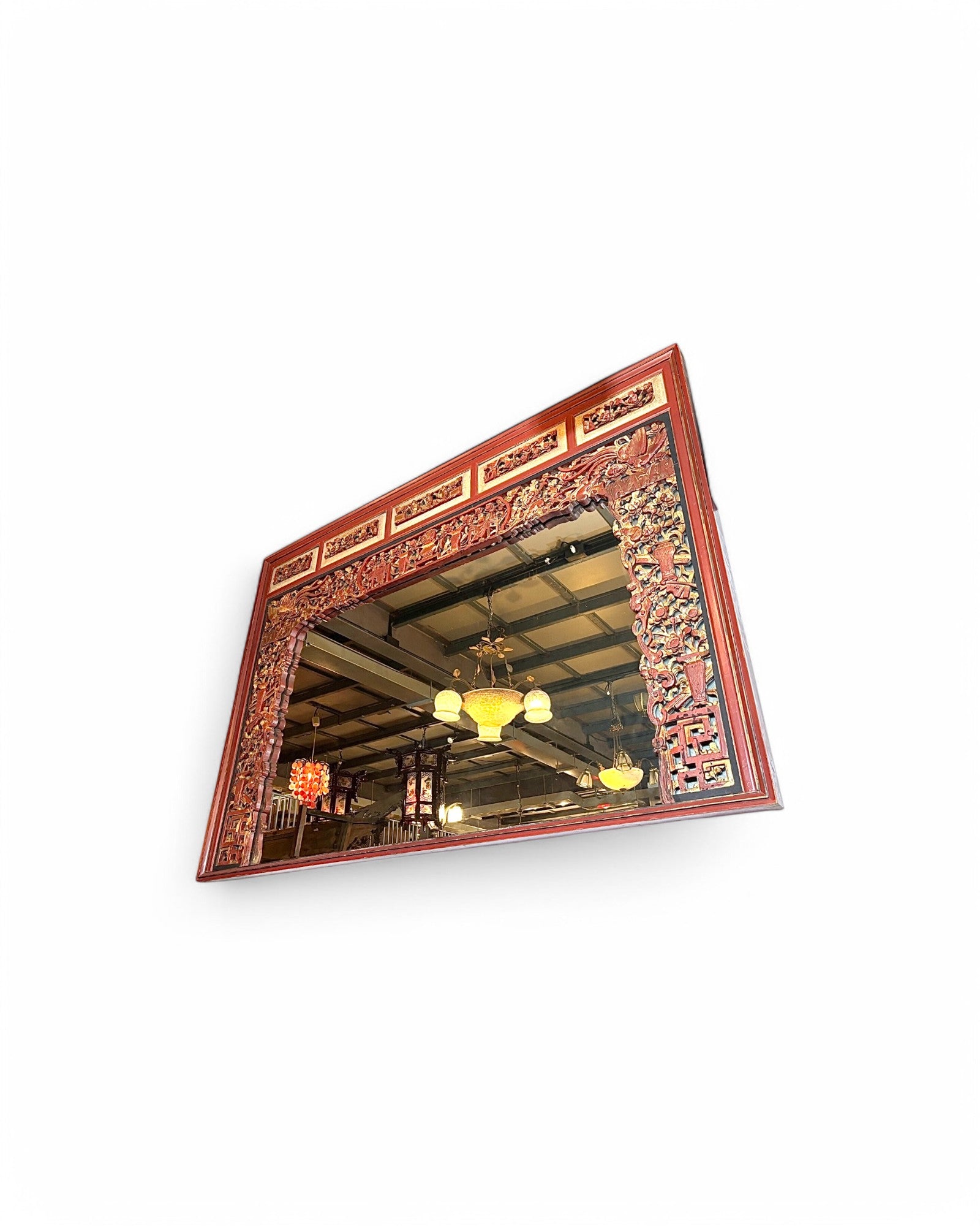 Rose Majeste Mirror Indochine with Floral Oriental Designs