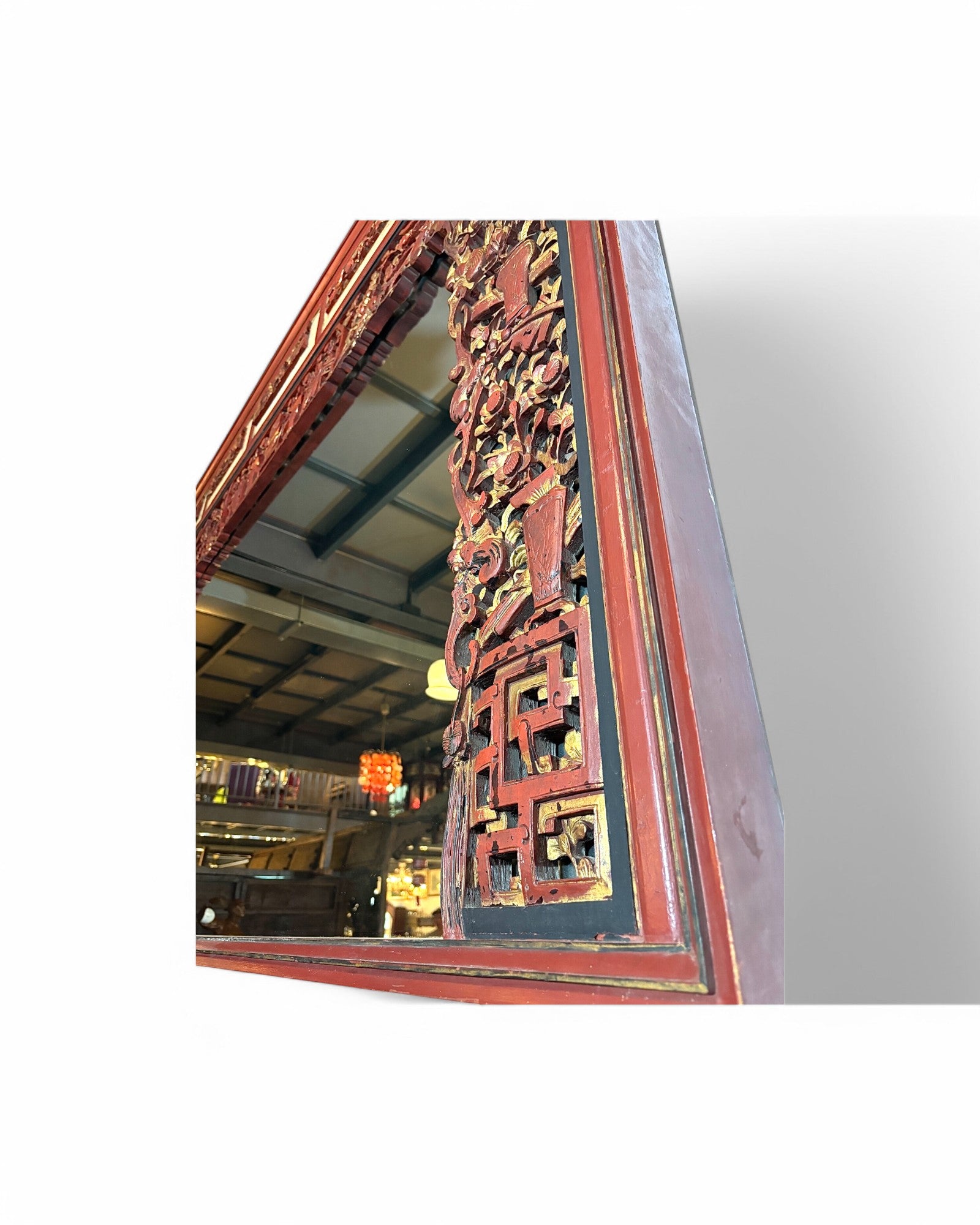 Rose Majeste Mirror Indochine with Floral Oriental Designs