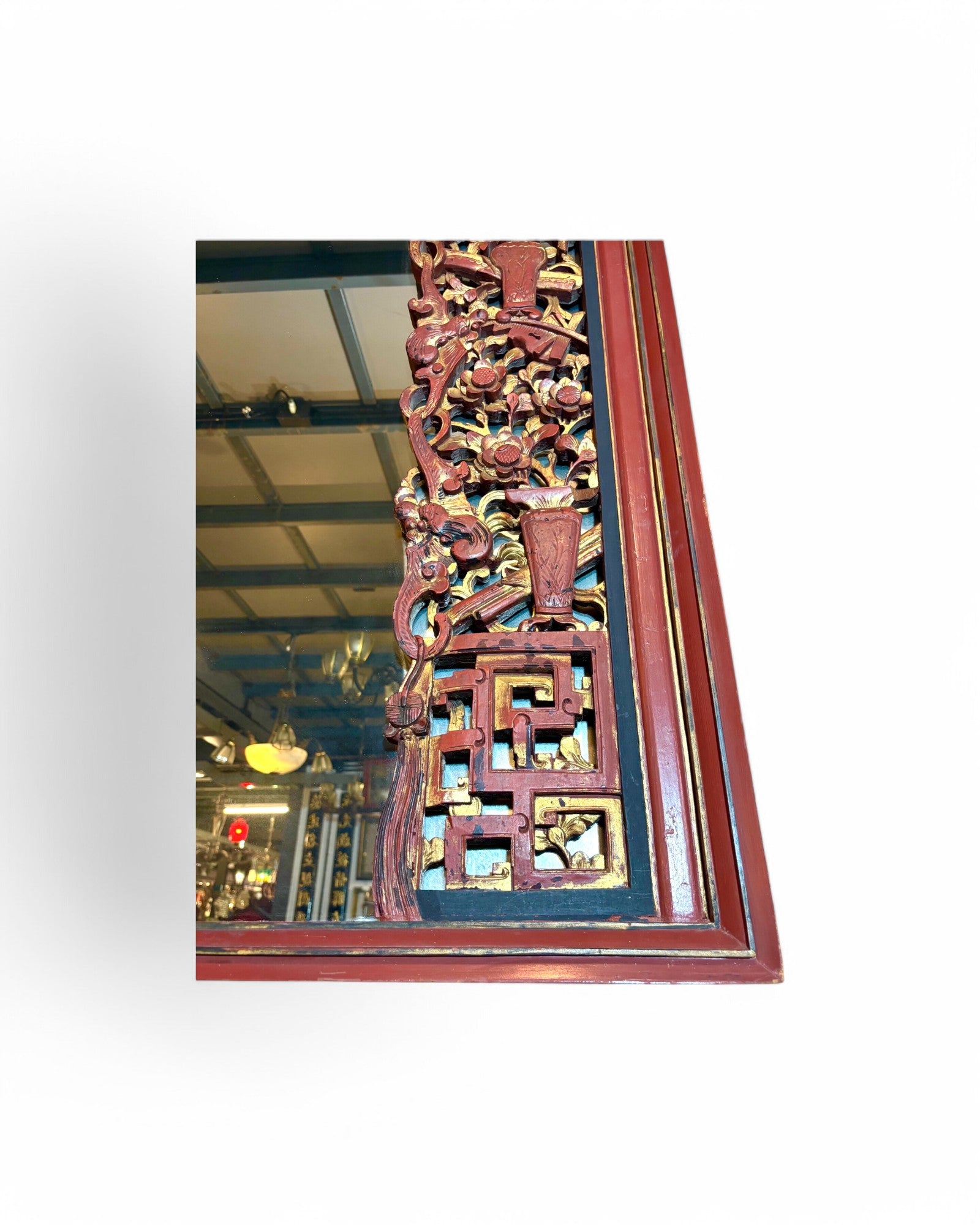 Rose Majeste Mirror Indochine with Floral Oriental Designs