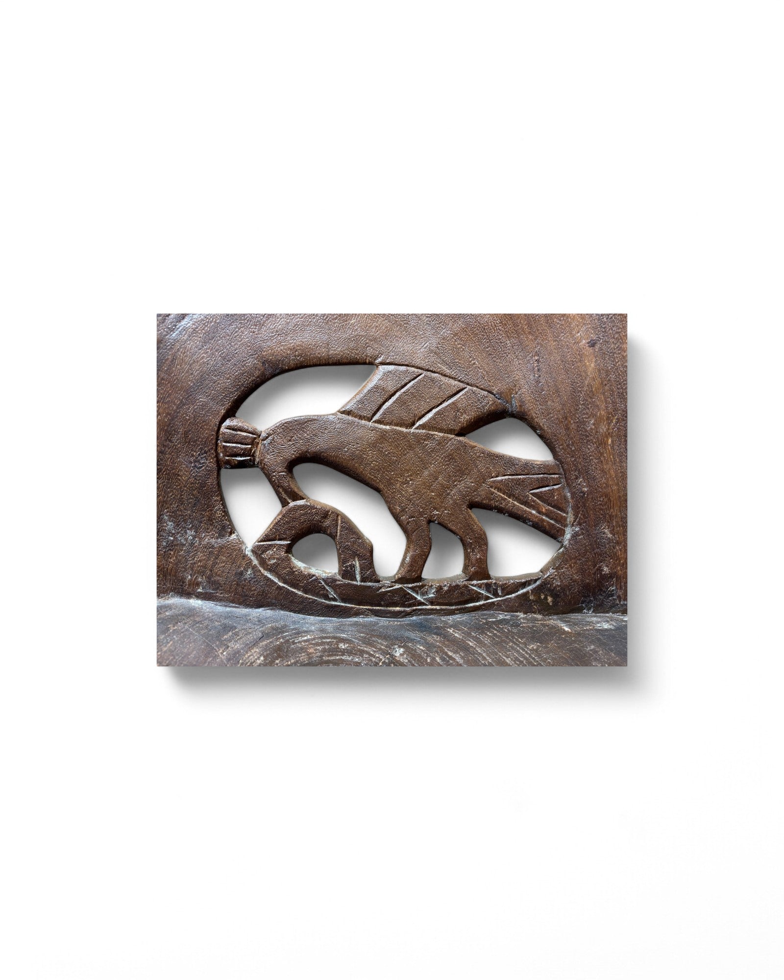 African Tigress Wood Throne