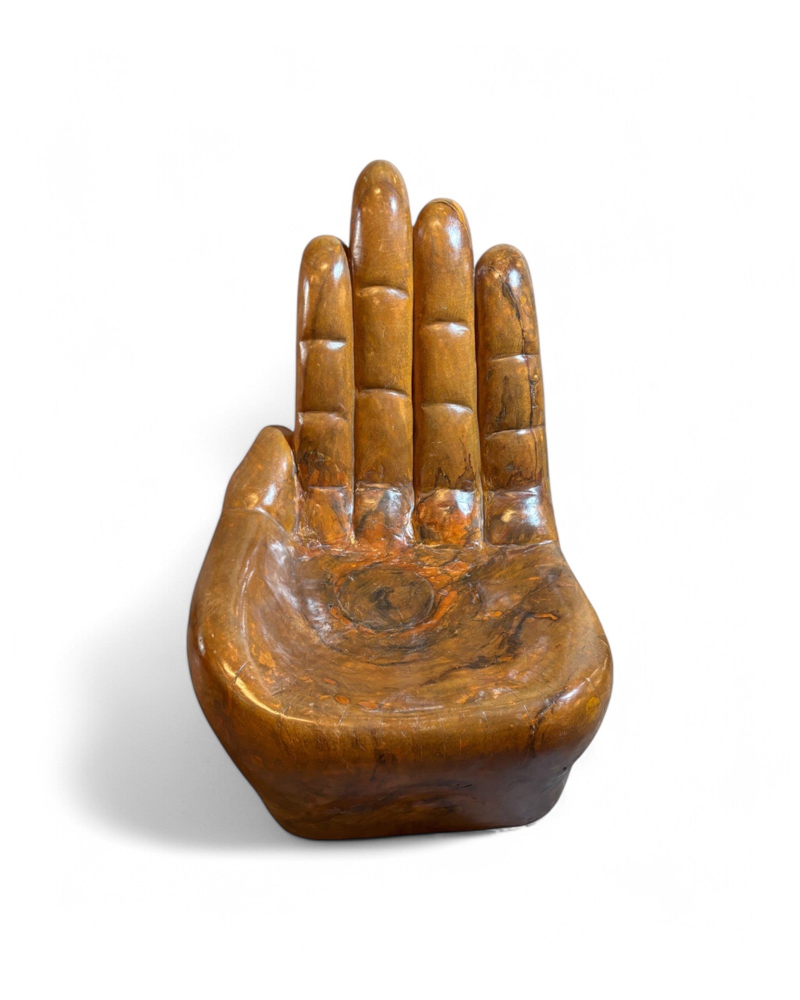 Siamese Carved Wooden Hand Throne Chair