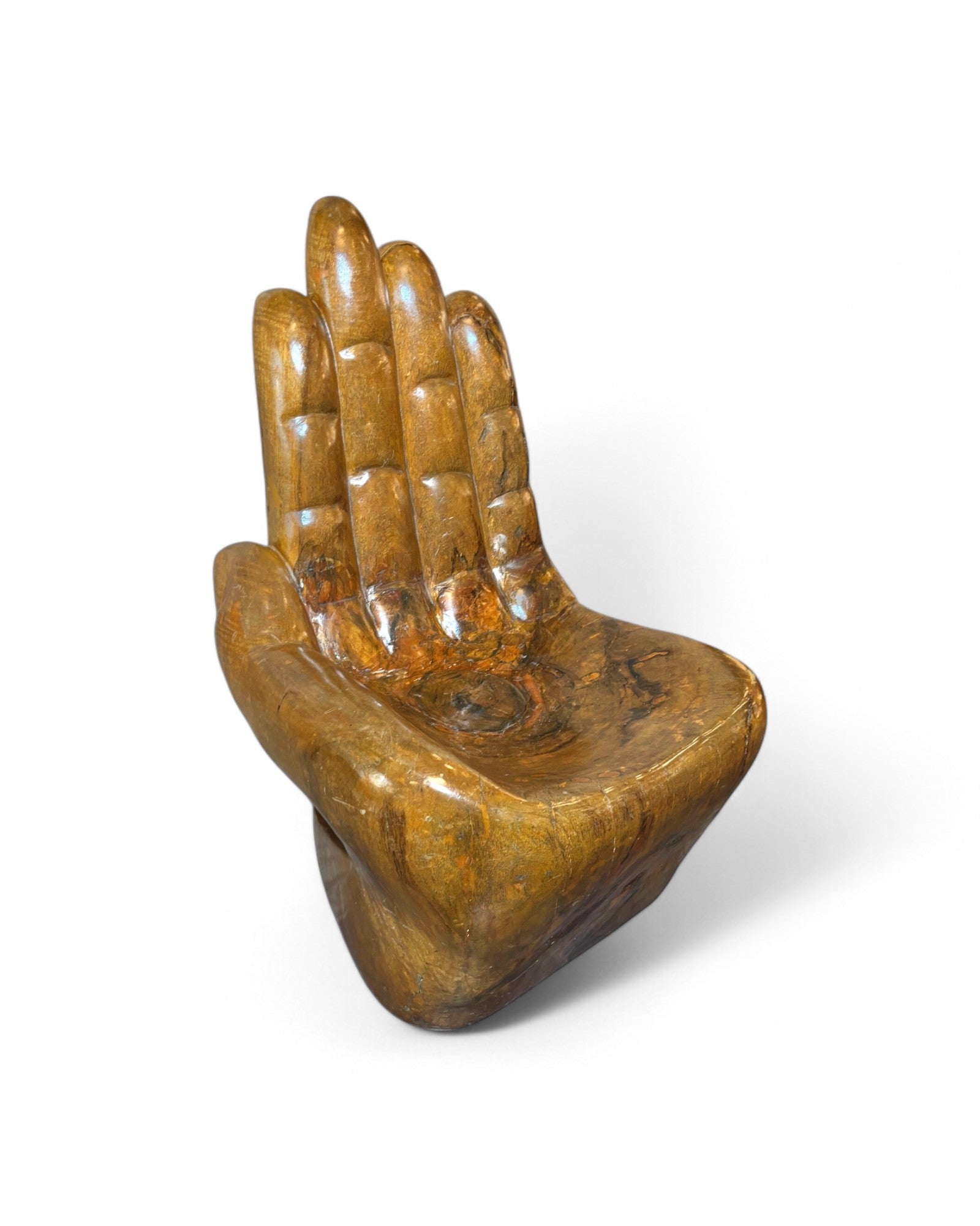 Siamese Carved Wooden Hand Throne Chair