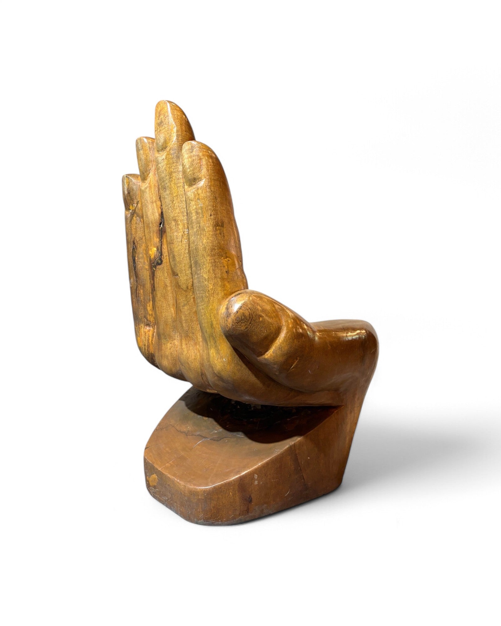 Siamese Carved Wooden Hand Throne Chair