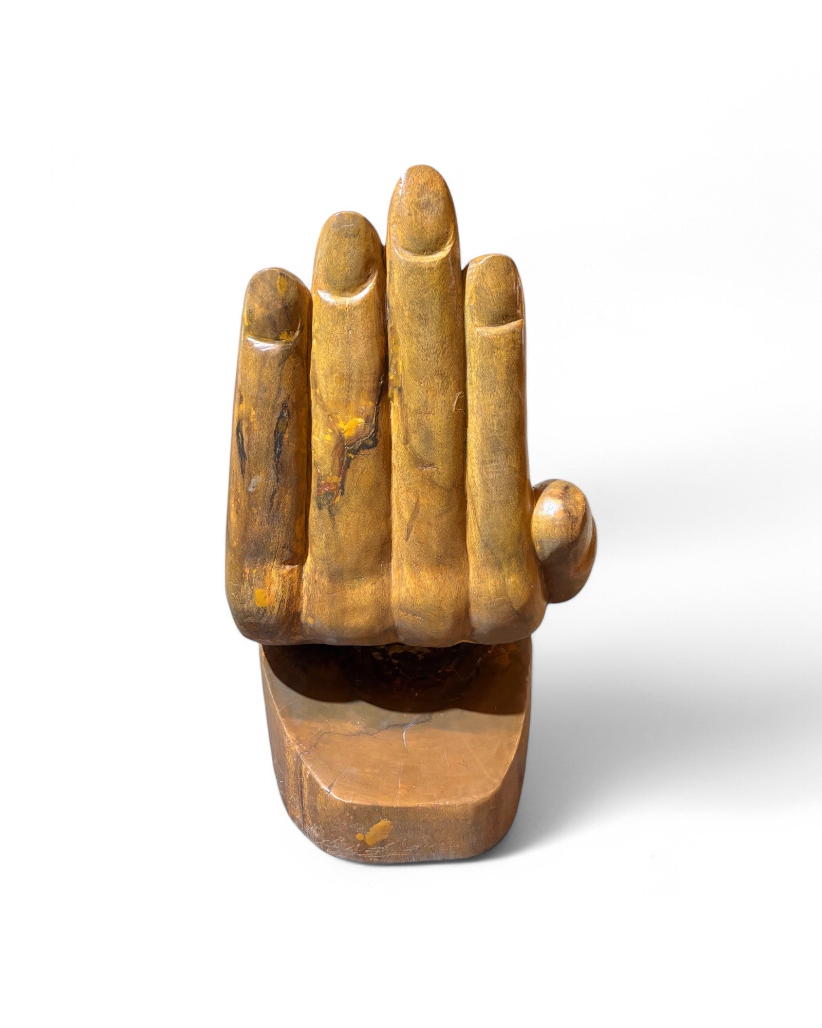 Siamese Carved Wooden Hand Throne Chair