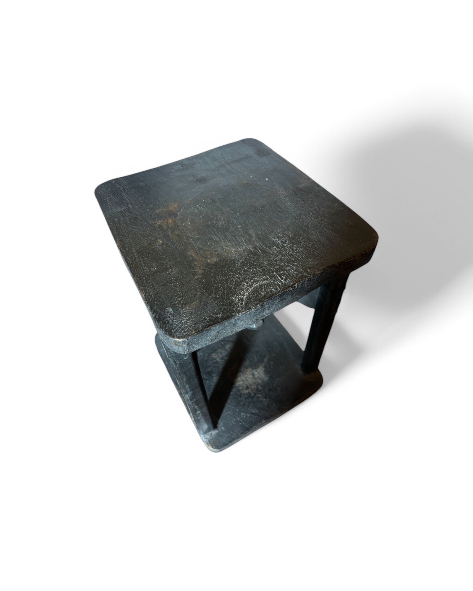 Splitman African Tribal Hand-Carved Stand Black Wood