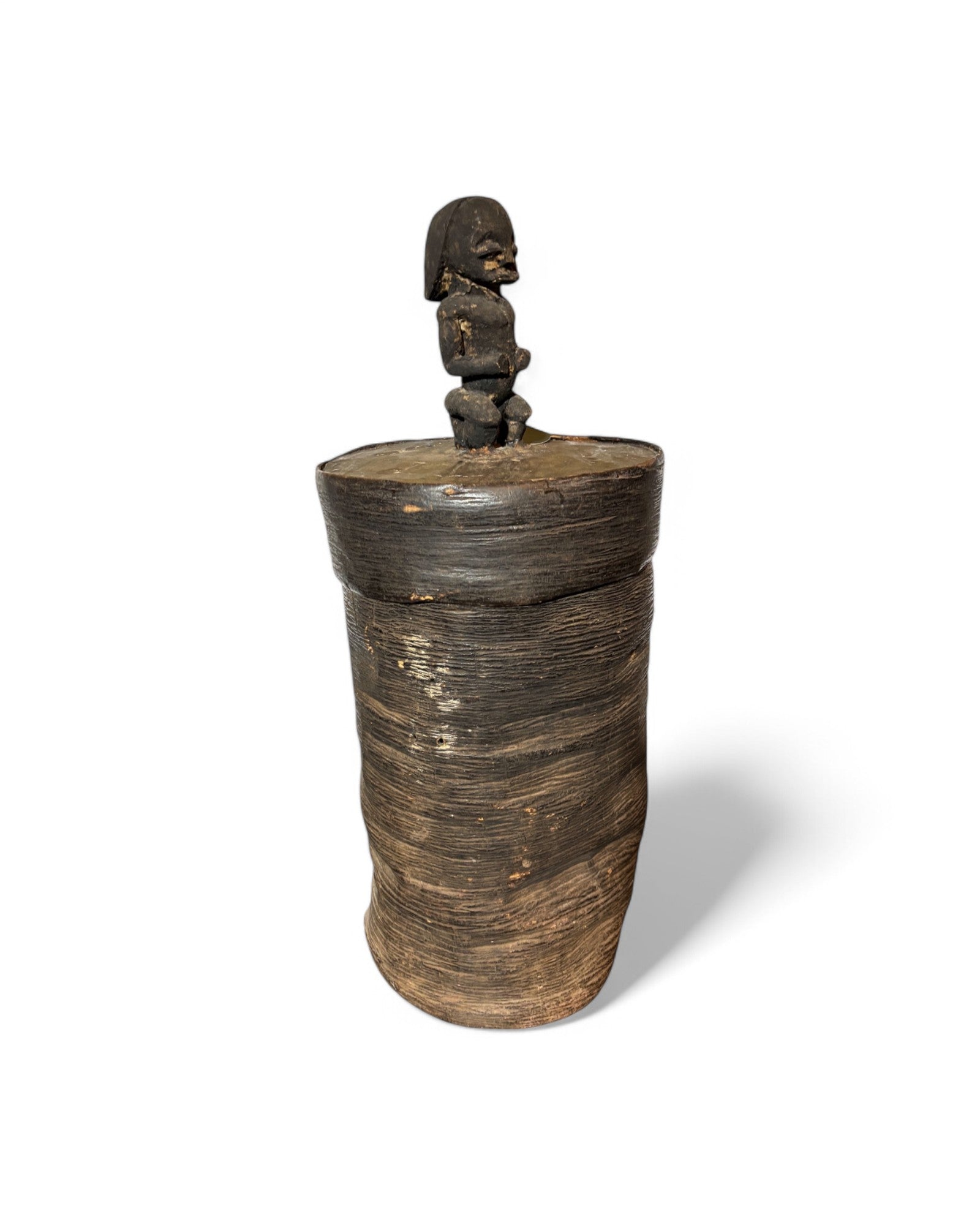 Batak Sumatra Art Wood Basket or Bin