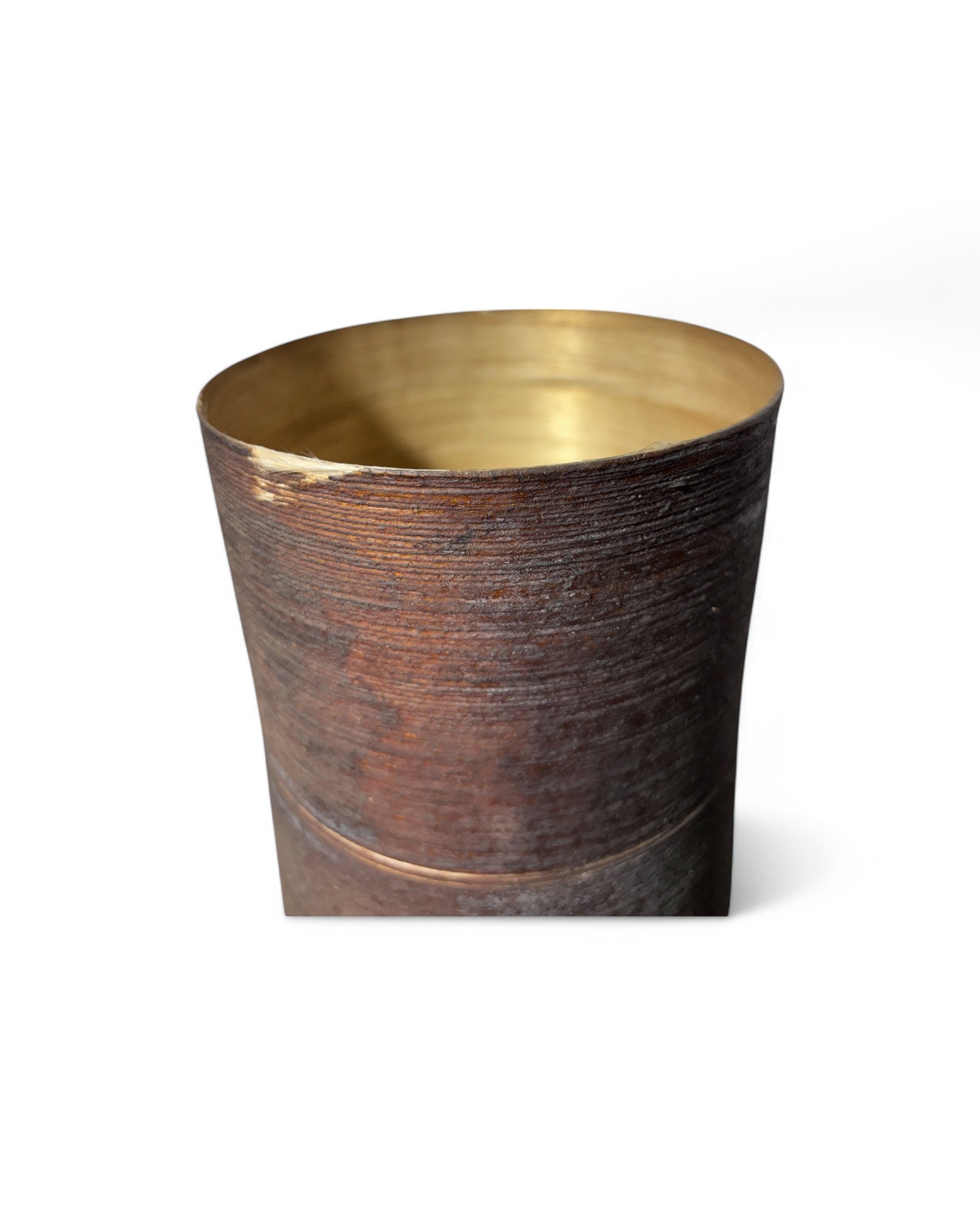 Brutalist Wicker Standing Lamp