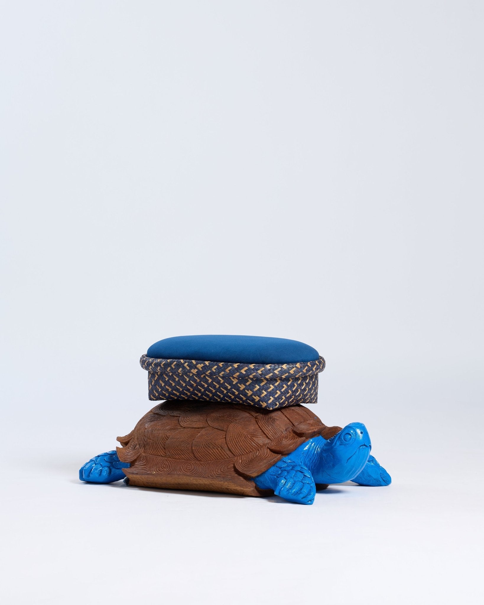 MASAYA Turte Tote Basket Blue - Surround Living - 2