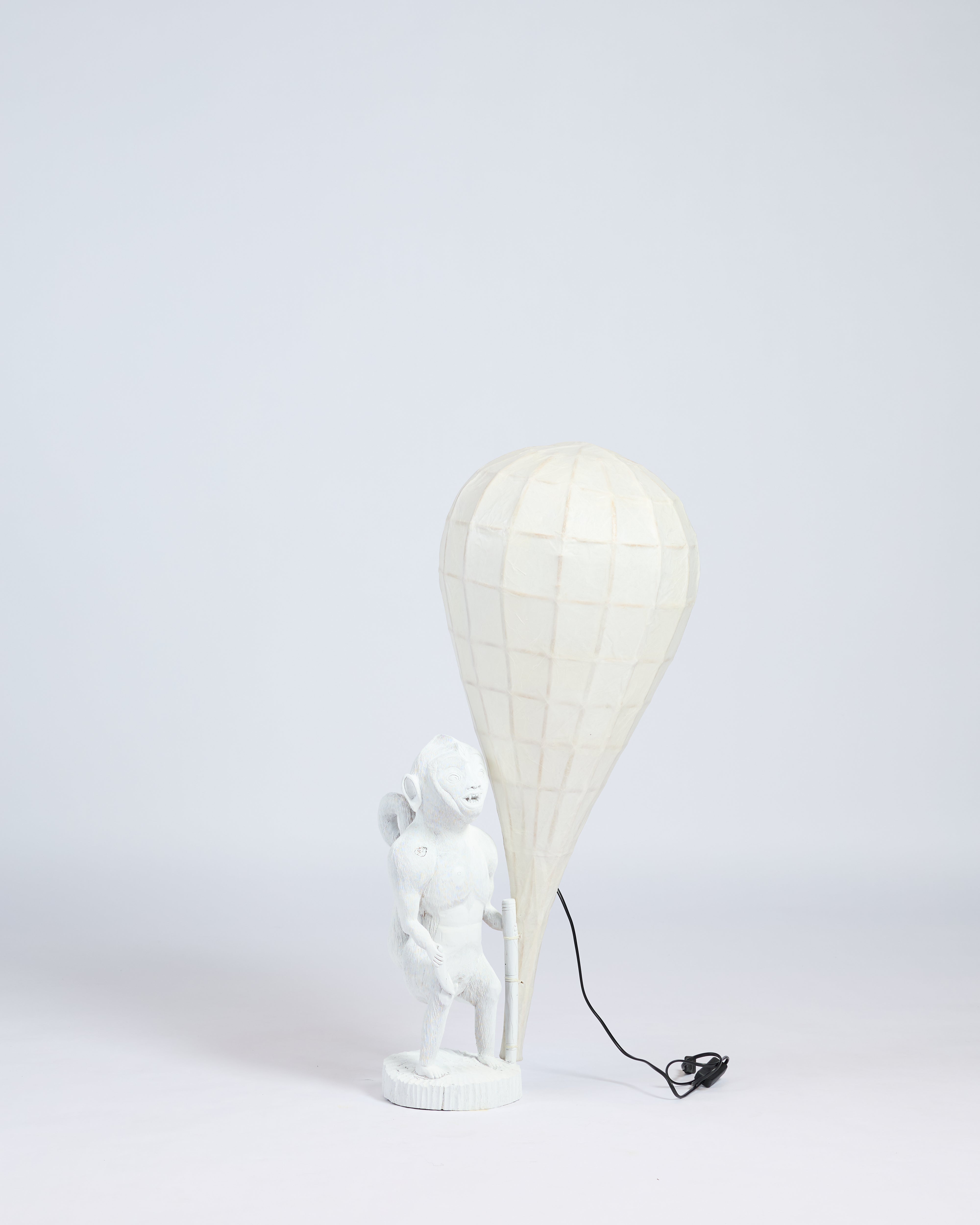 TIMA - Carved Monkey Lamp
