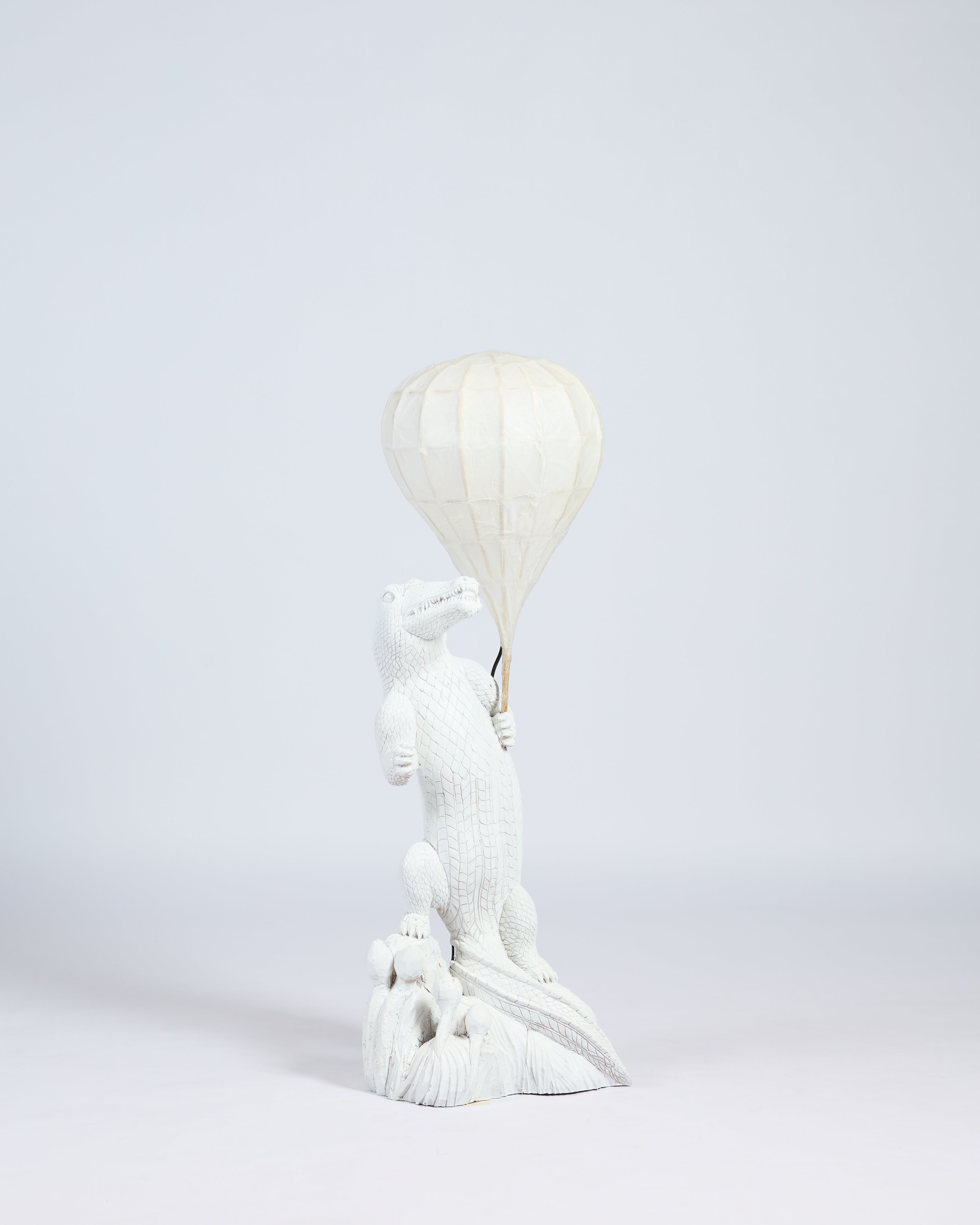TIMA - Carved Crocodile Lamp