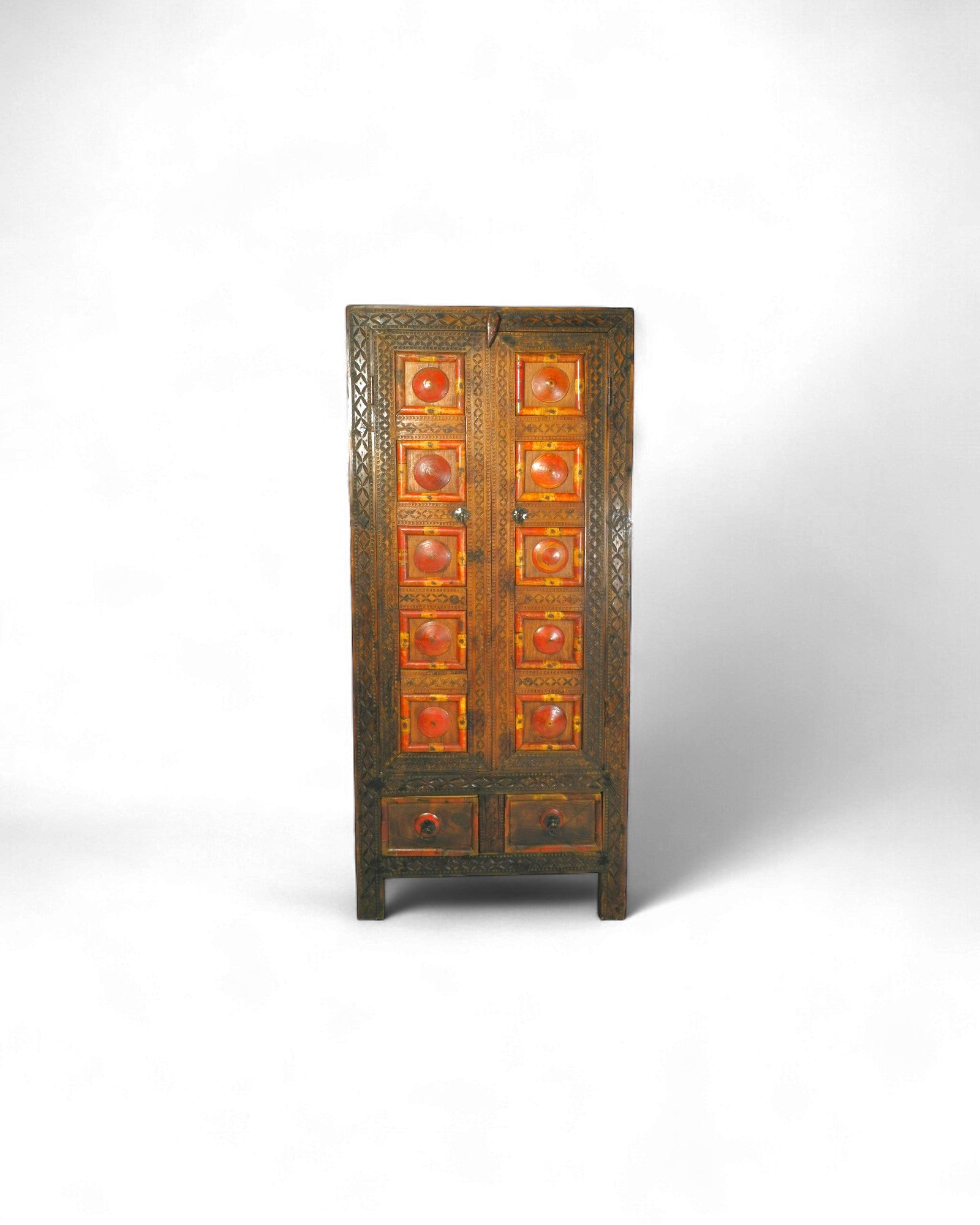 Antique Punjab Cypress Cupboard