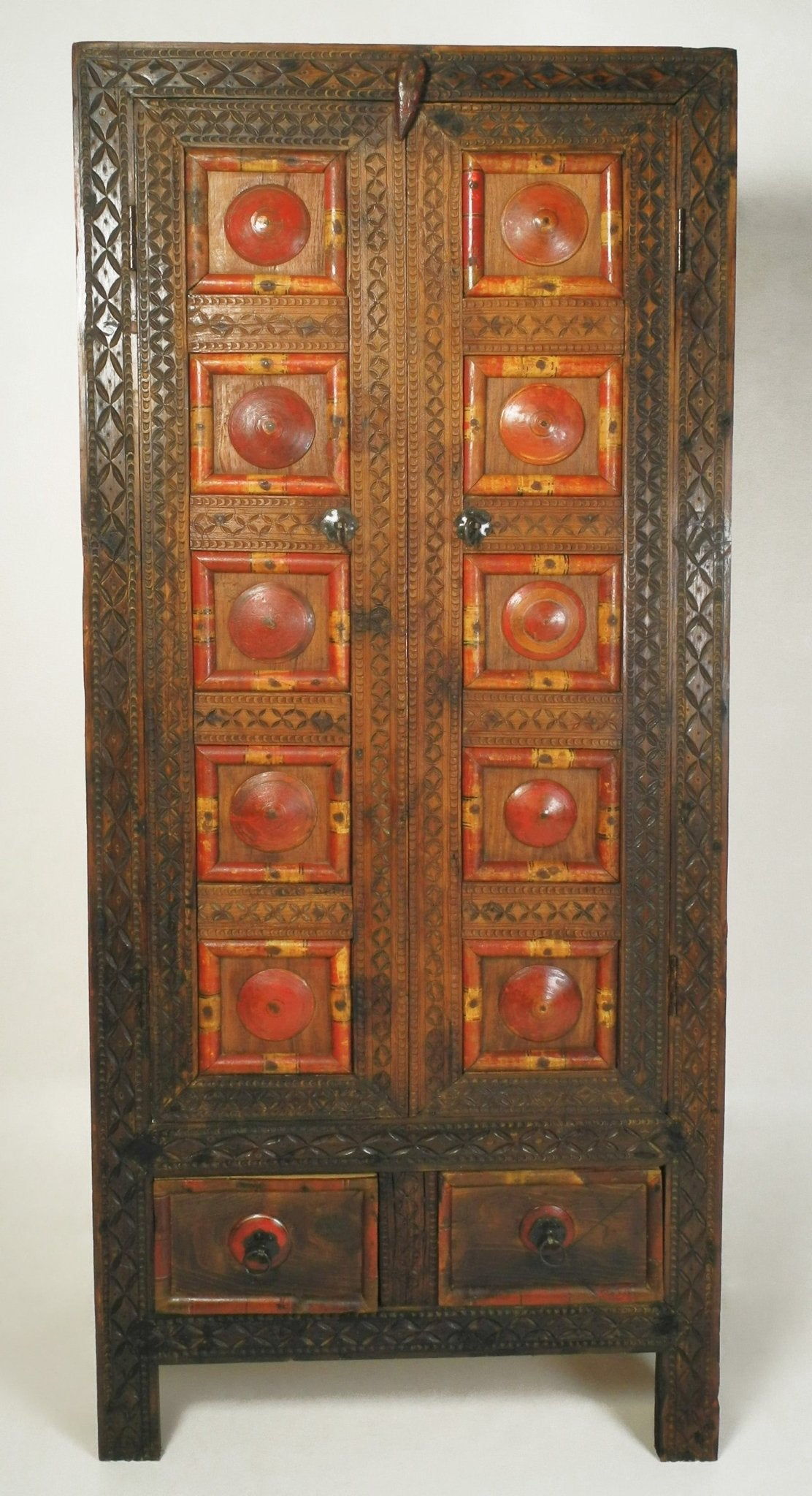 Antique Punjab Cypress Cupboard - Surround Living - 3