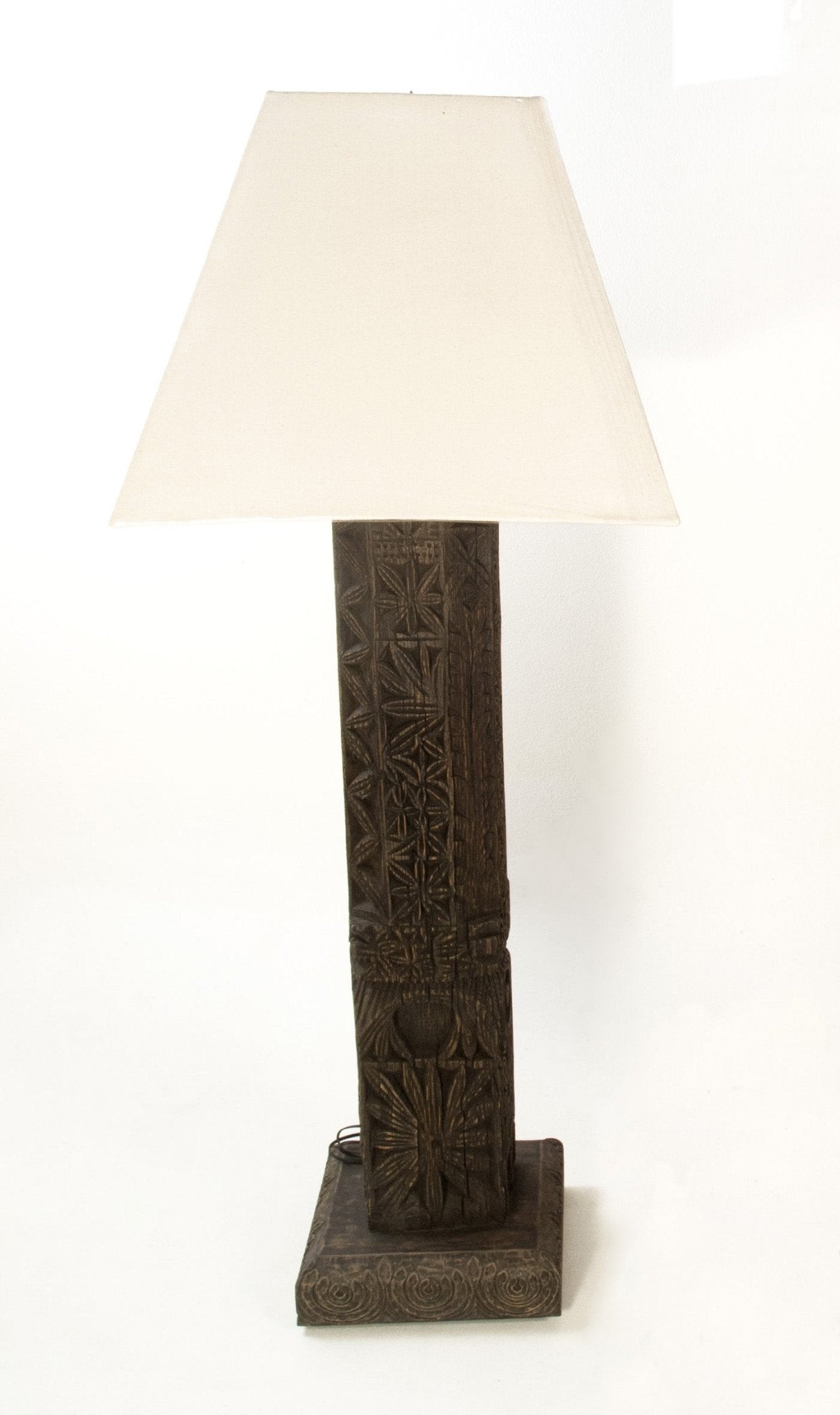 Swat Valley Carved House - Post Floor Lamp - Surround Living - 6