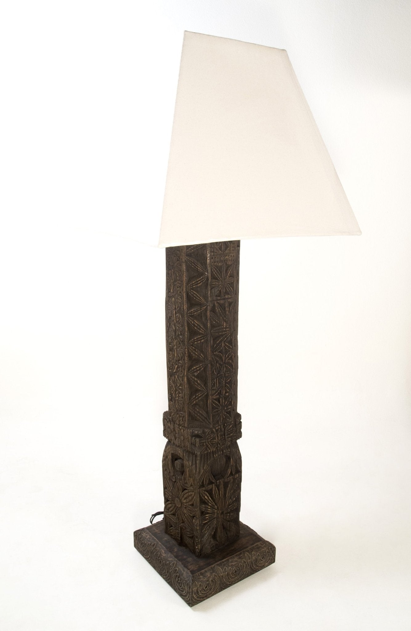Swat Valley Carved House - Post Floor Lamp - Surround Living - 4