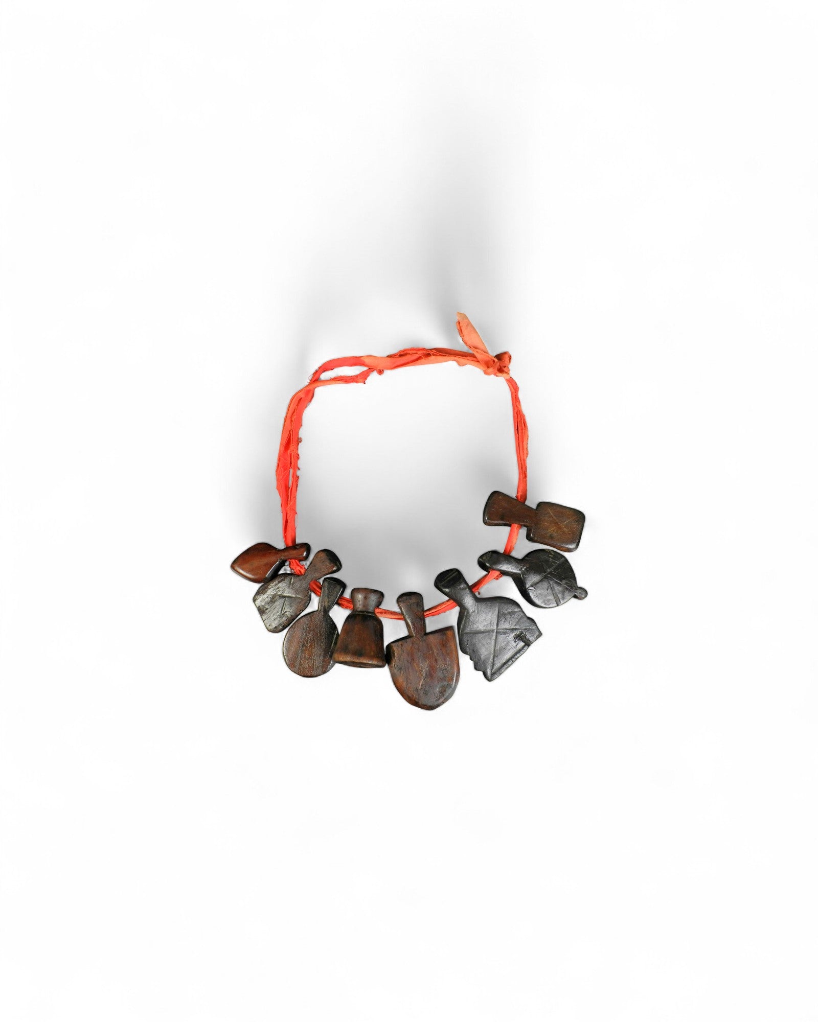 Necklace with Wooden Protective Amulets