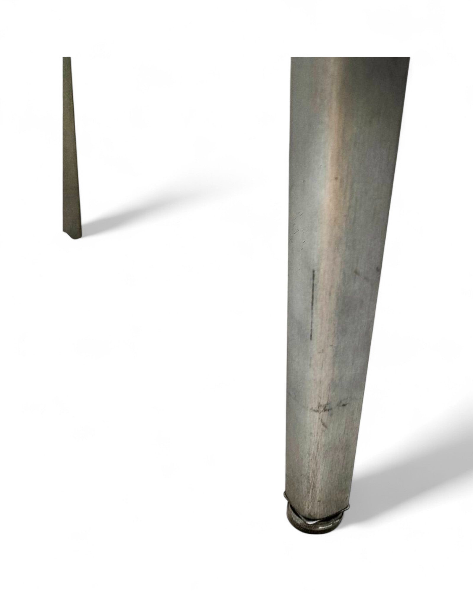 Emeco Navy Bar Stools 1006 with Black Pads in Brushed Aluminum - Original