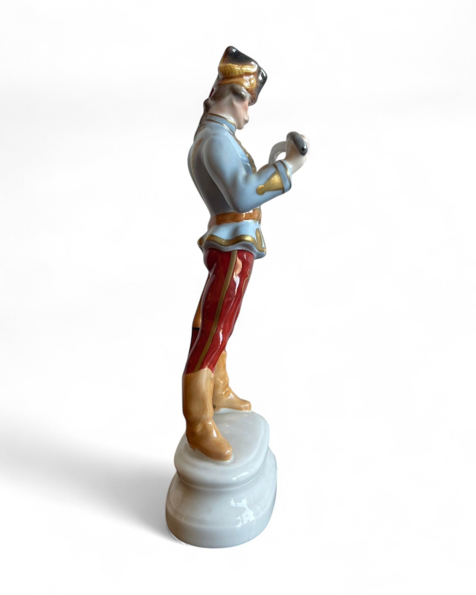Hungarian Hussar with Sabre – Herend Porcelain Figurine 8" with Makers Mark