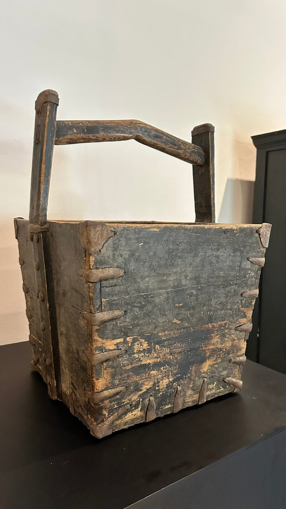 Antique Wooden Carrying Bucket No.2