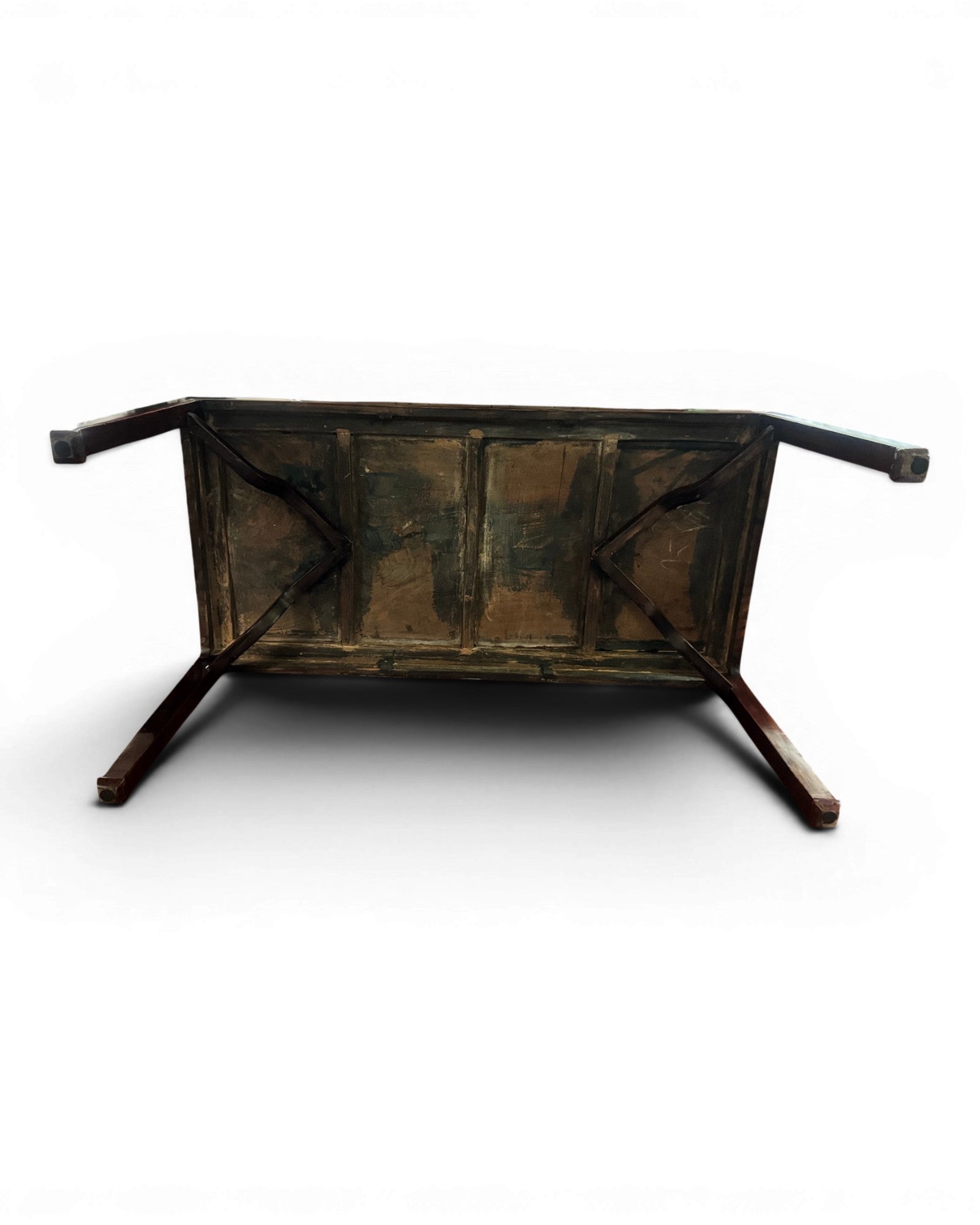 Qing Dynasty Lacquered Elm Wood Dining Table