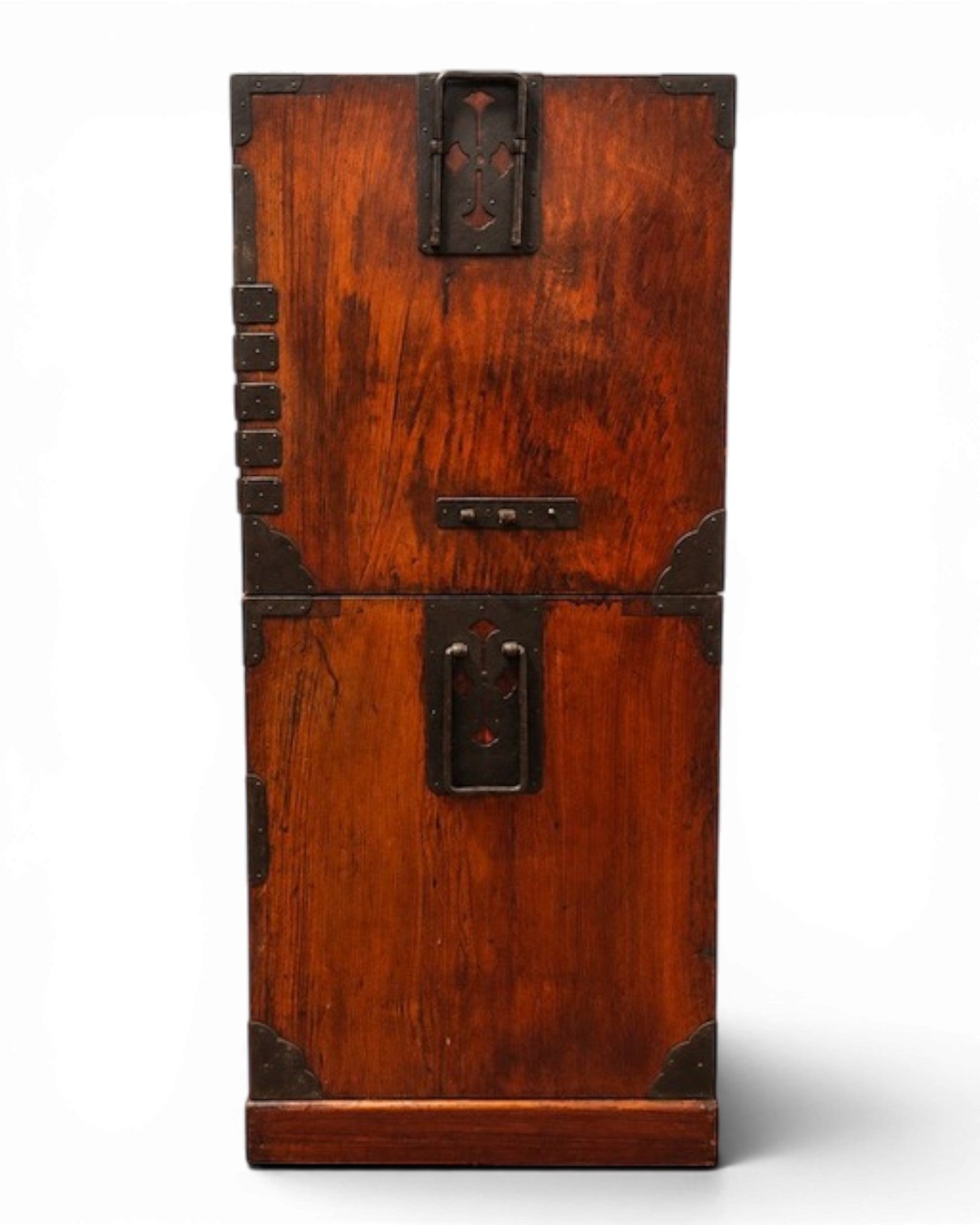Nihonmatsu Keyaki Bridal Tansu Chest with Brass Fittings