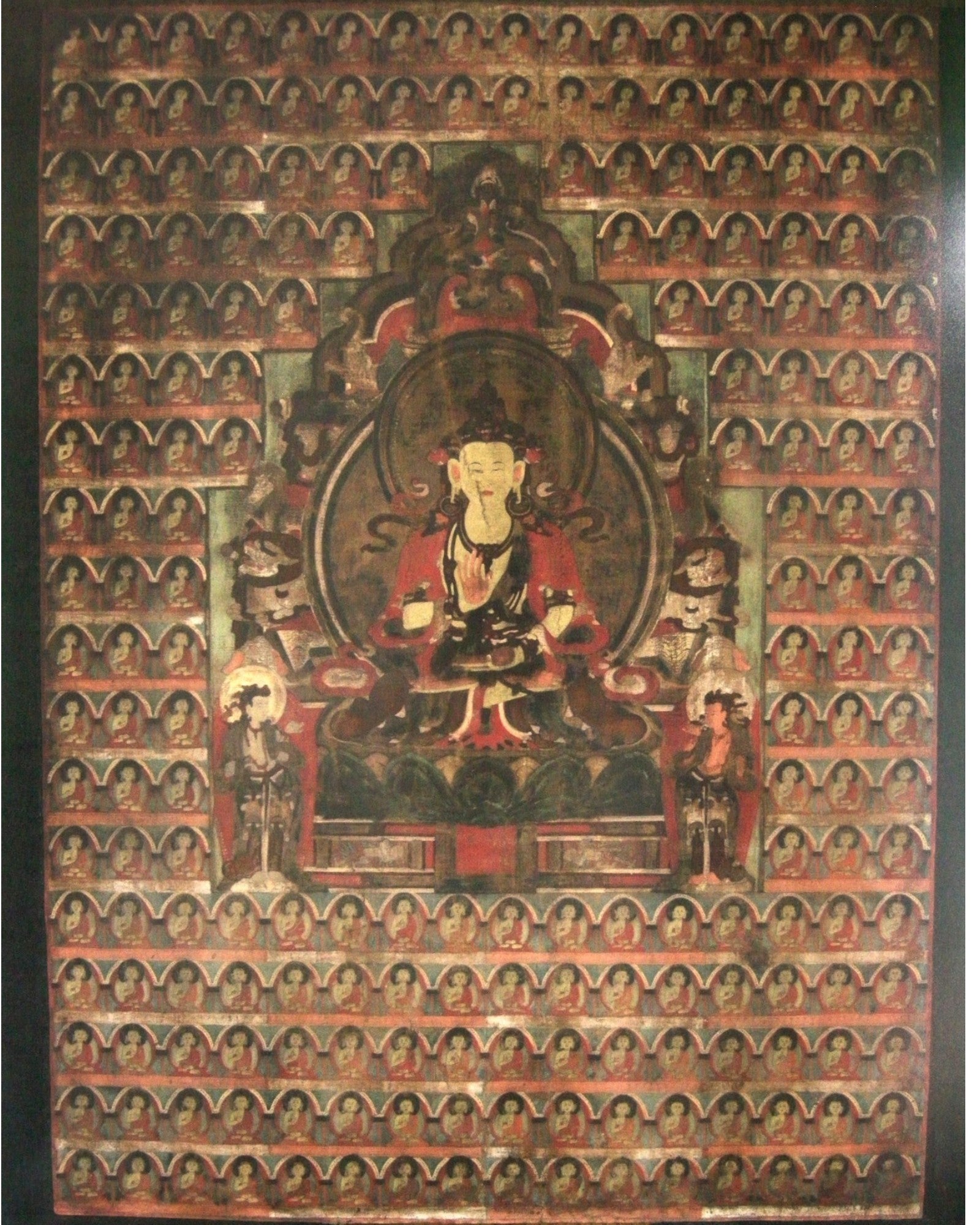 Antique Tibetan Thangka of One of the Five Jinas (89 x 60cm) - Surround Living - 3