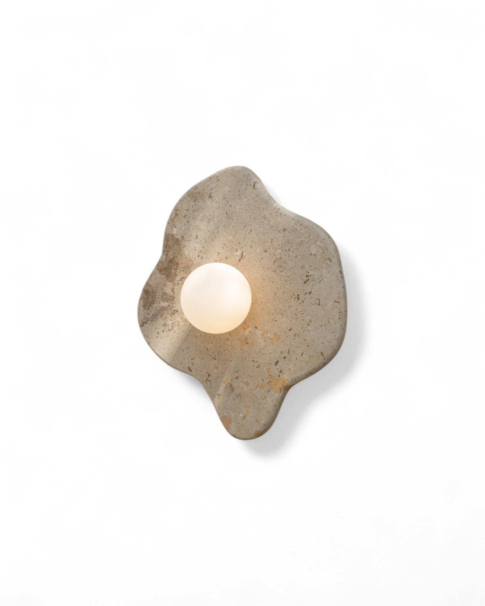 Blob Sconce #2 - Travertine