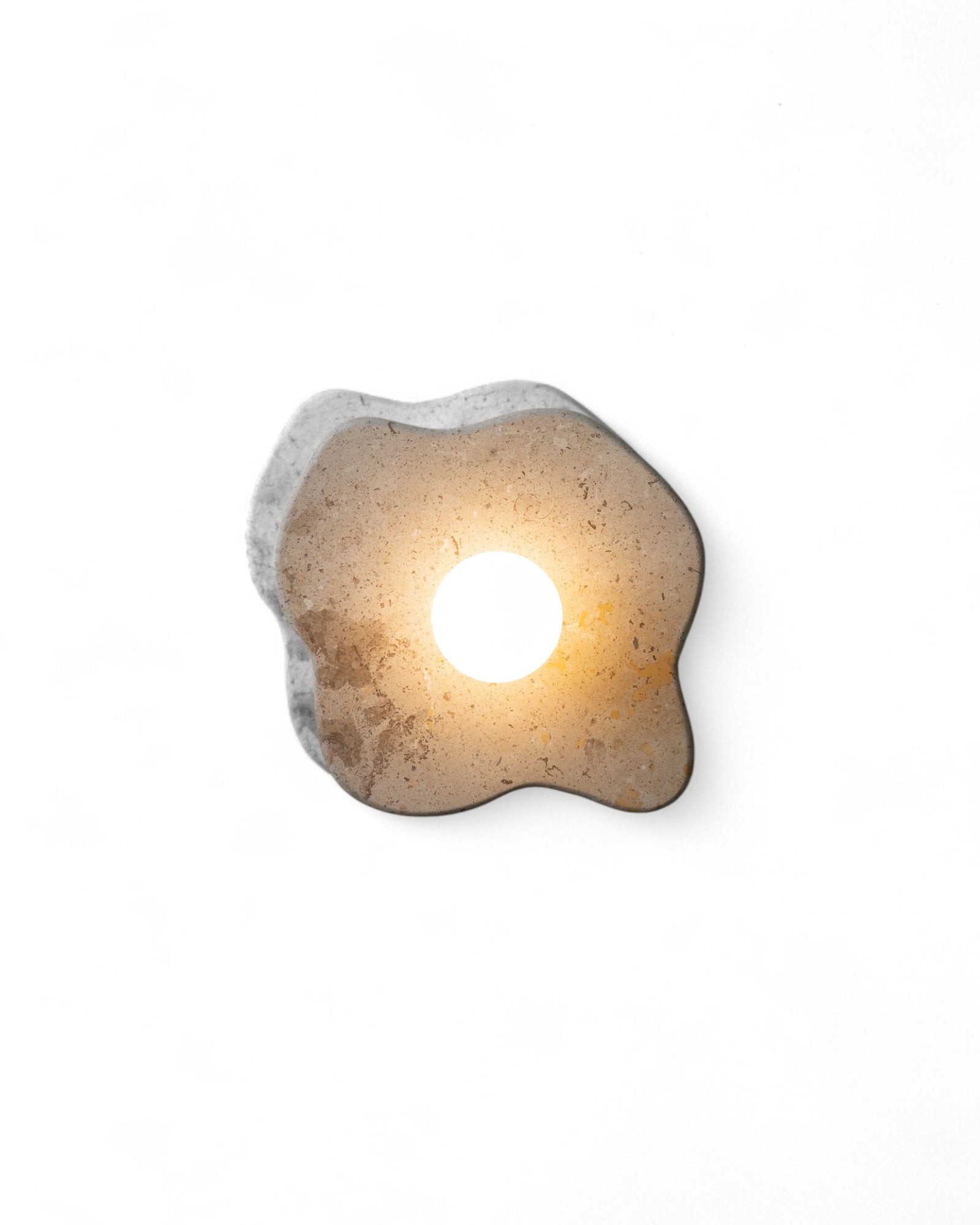Blob Sconce #2 - Travertine