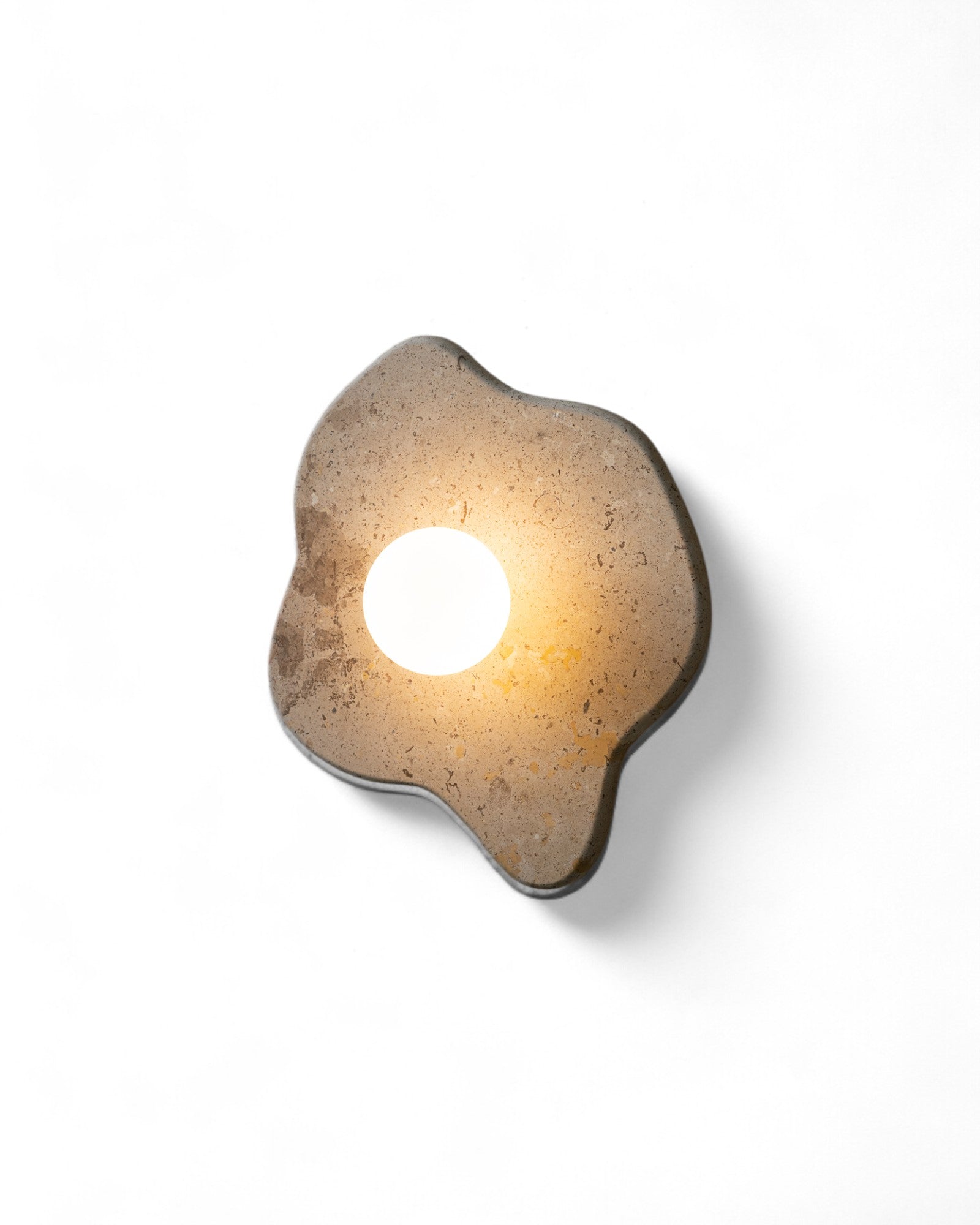 Blob Sconce #2 - Travertine