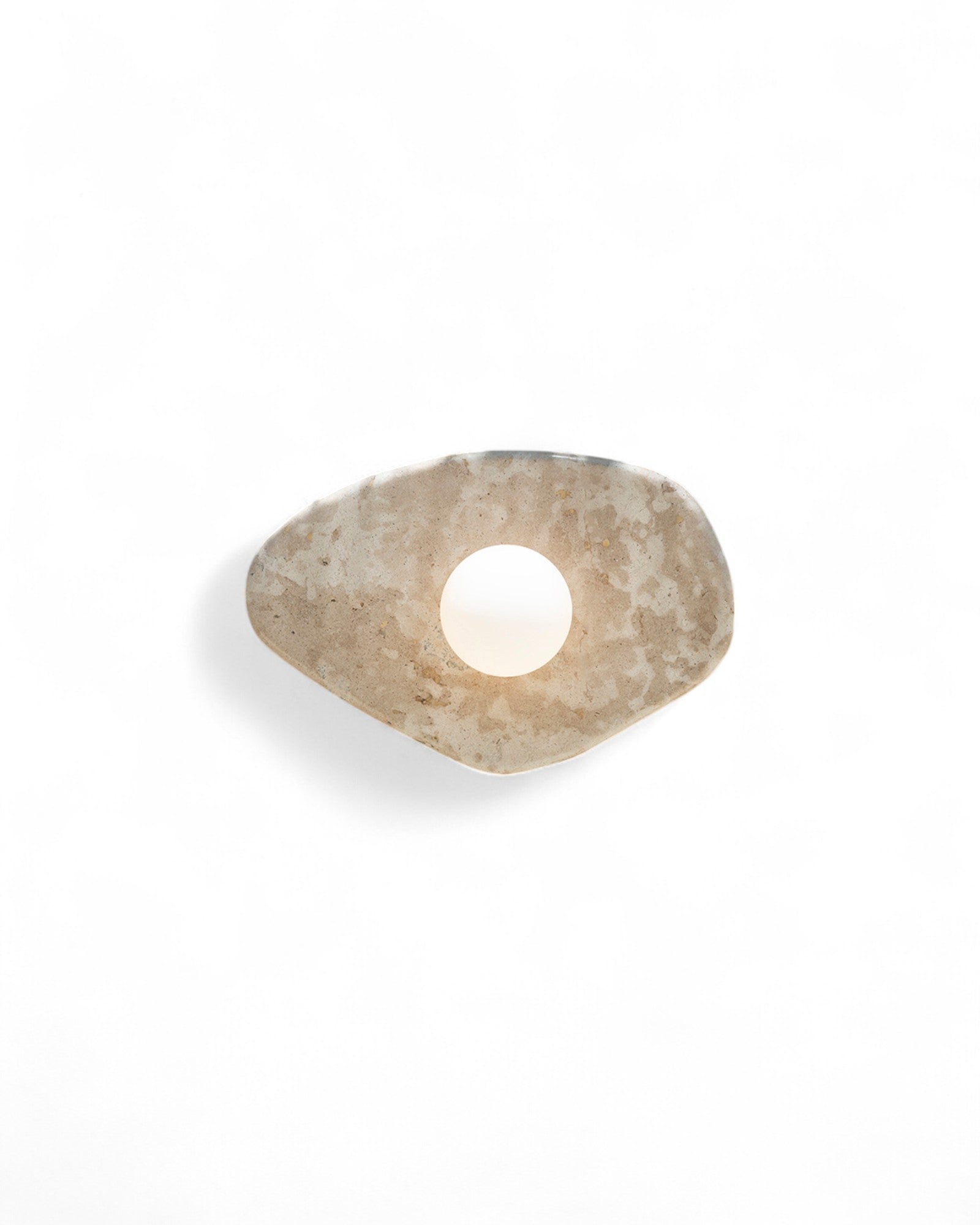 Blob Sconce #1 - Travertine