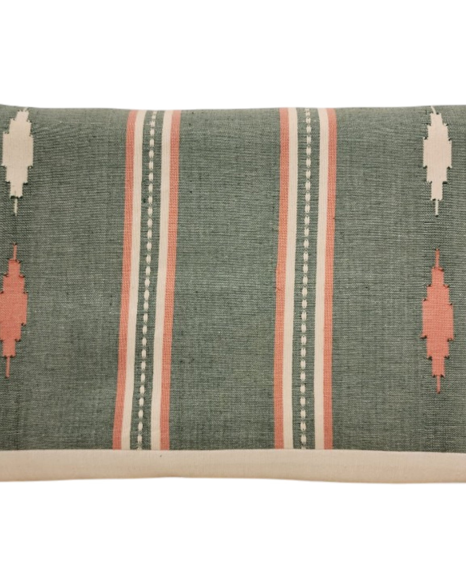 Triangular Cushion with Cotton Cover - Light Green