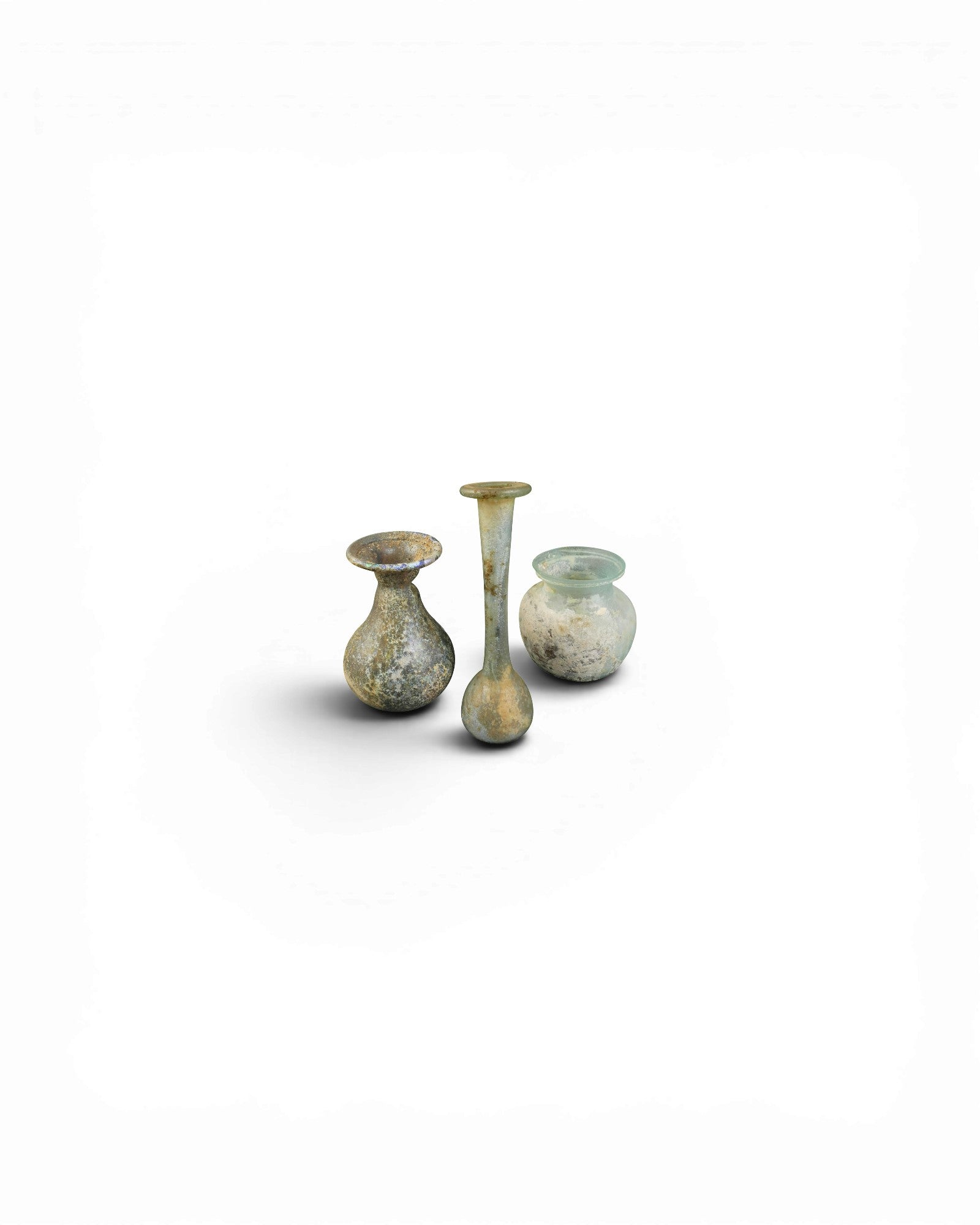 Collection of Roman Glass Flasks