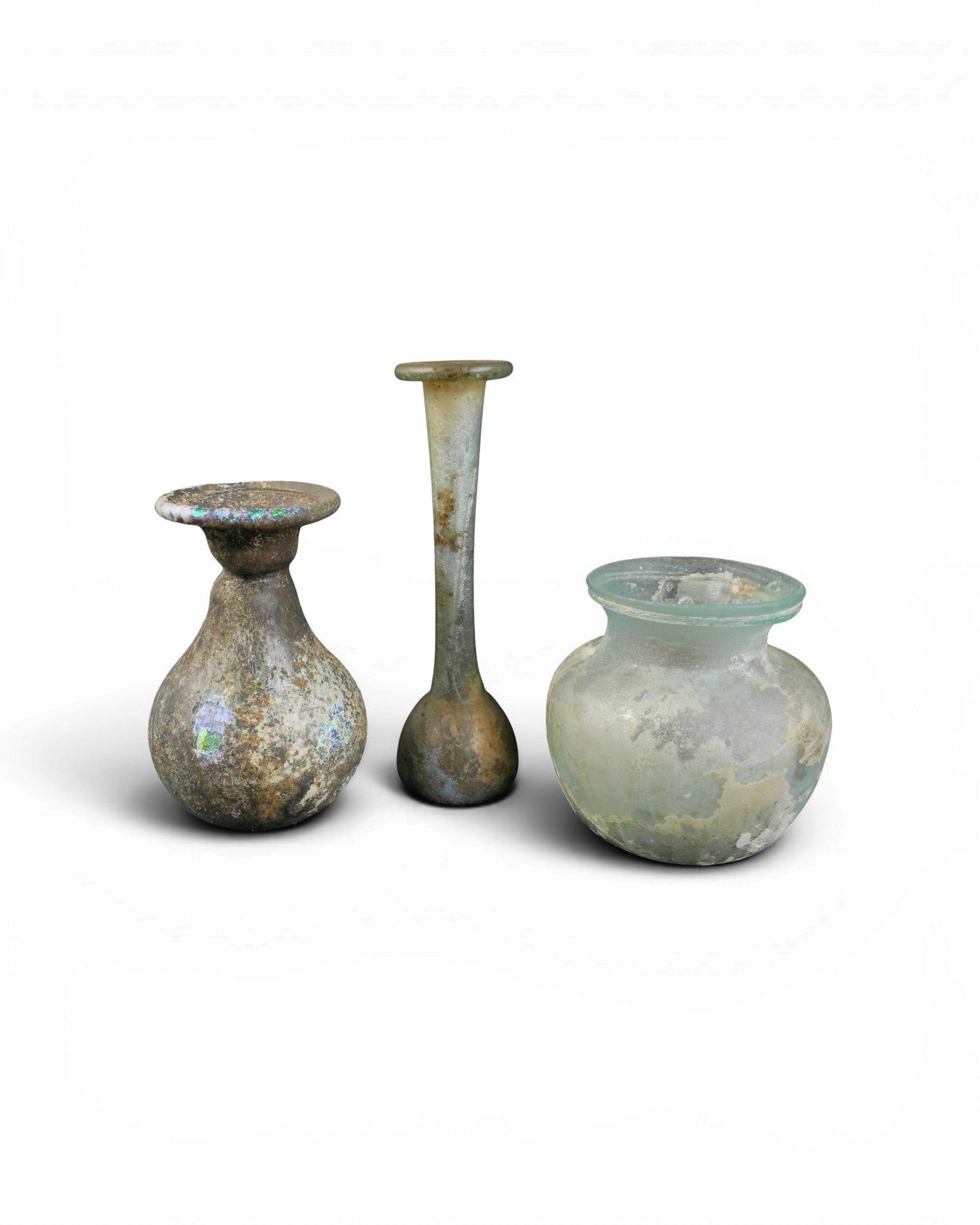 Collection of Roman Glass Flasks