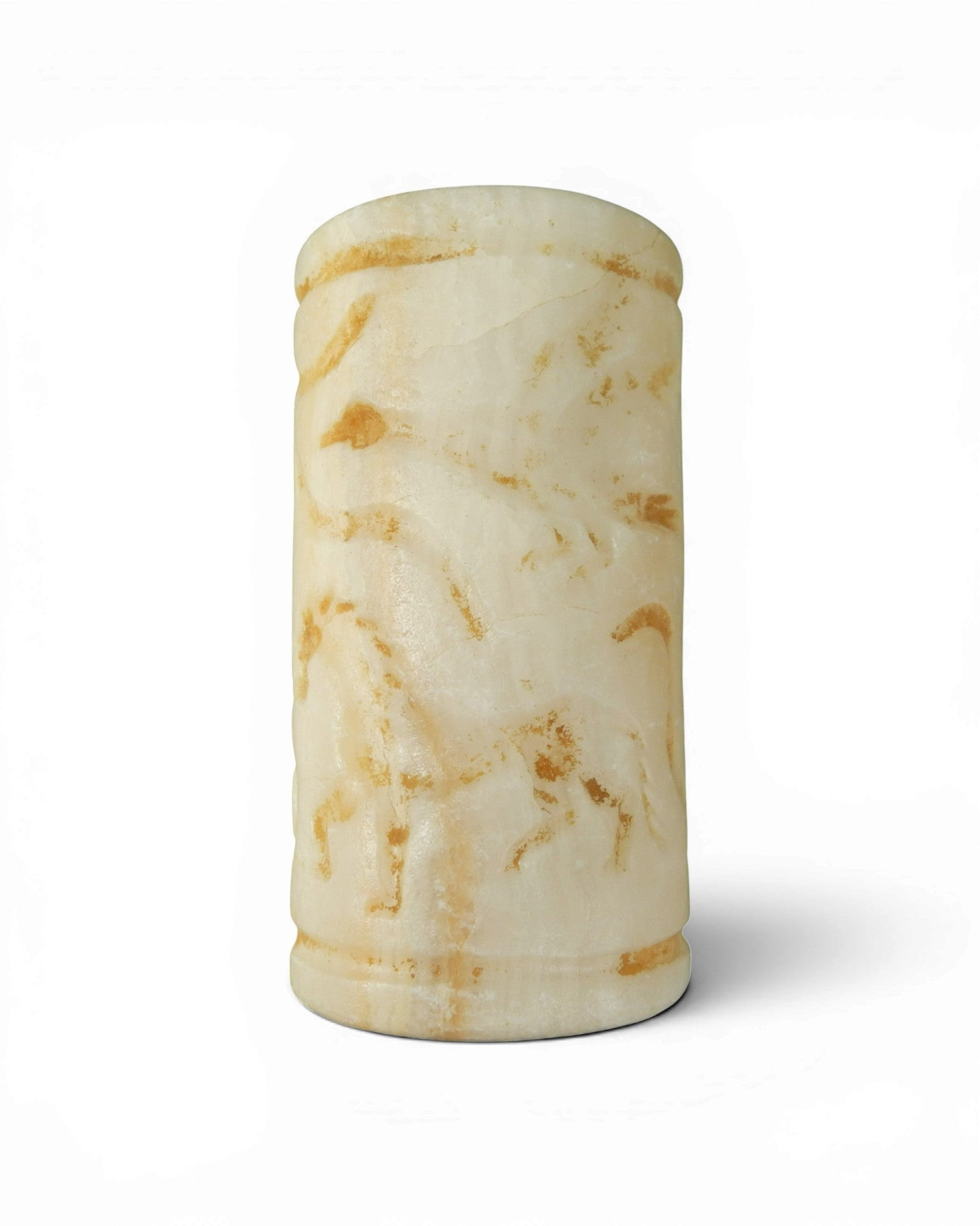 Ancient Bactrian Alabaster Cylinder Seal