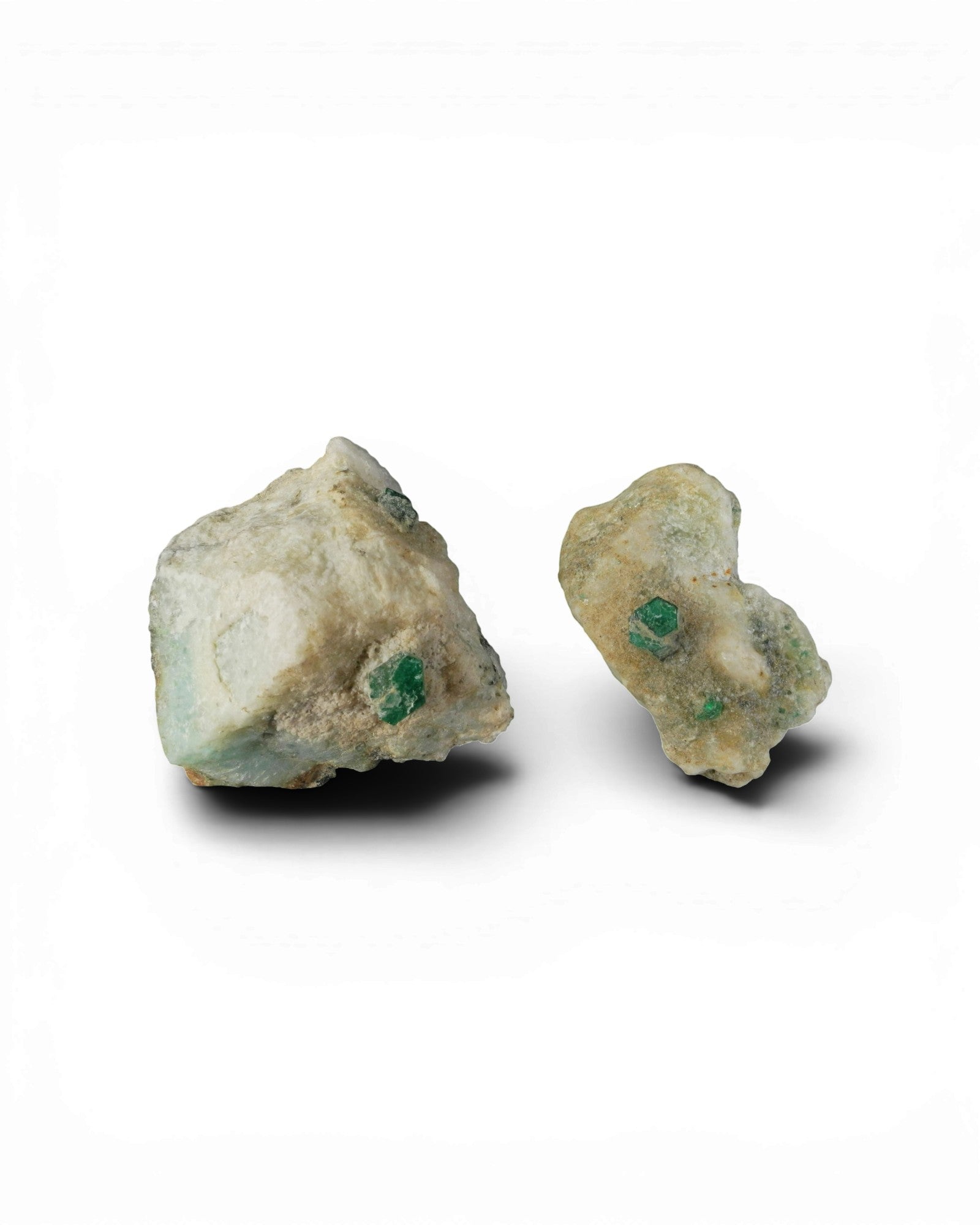 Pair of Emerald Crystal Specimens