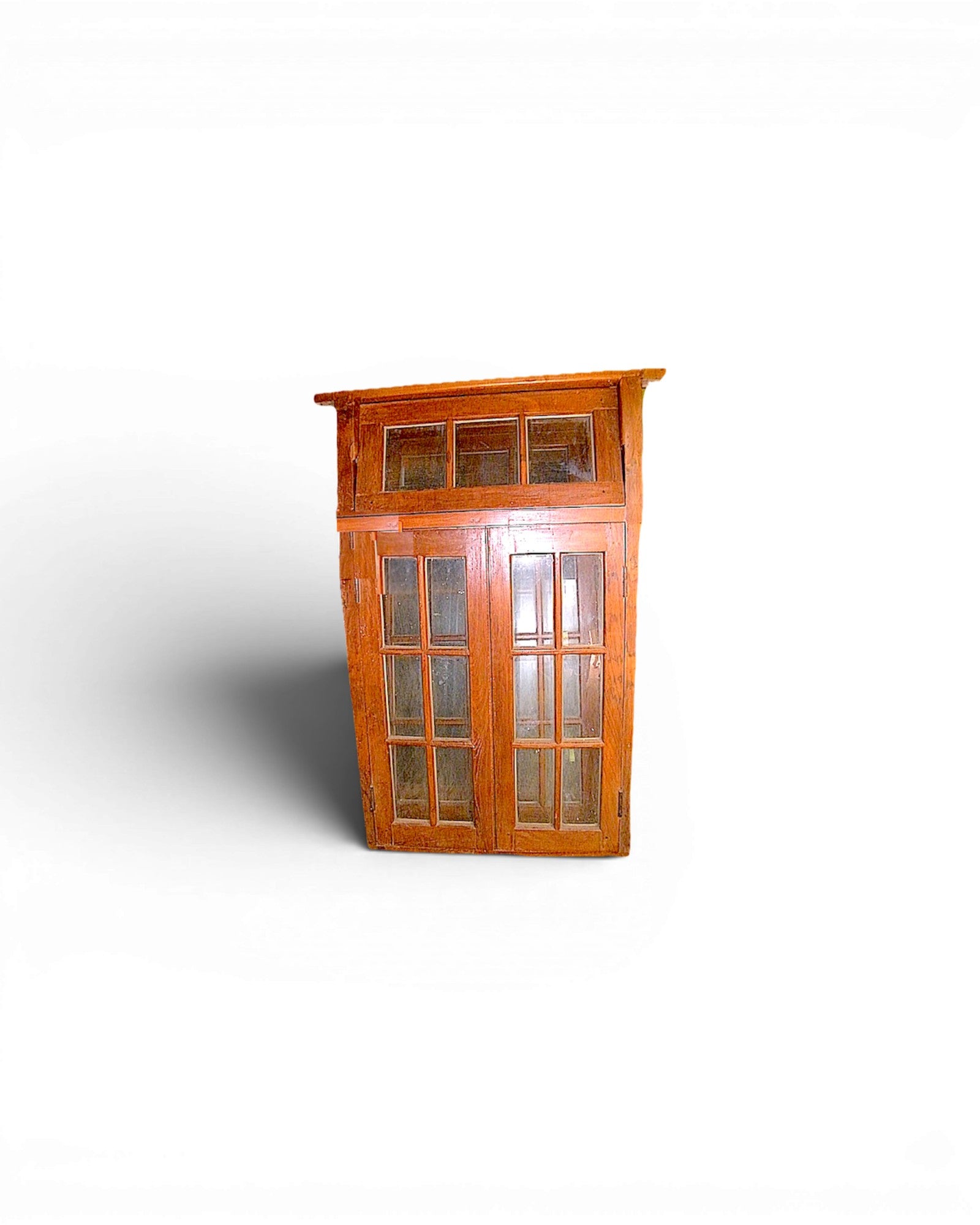 Teak Art-Deco Window With Transom Window - 1920s (G)