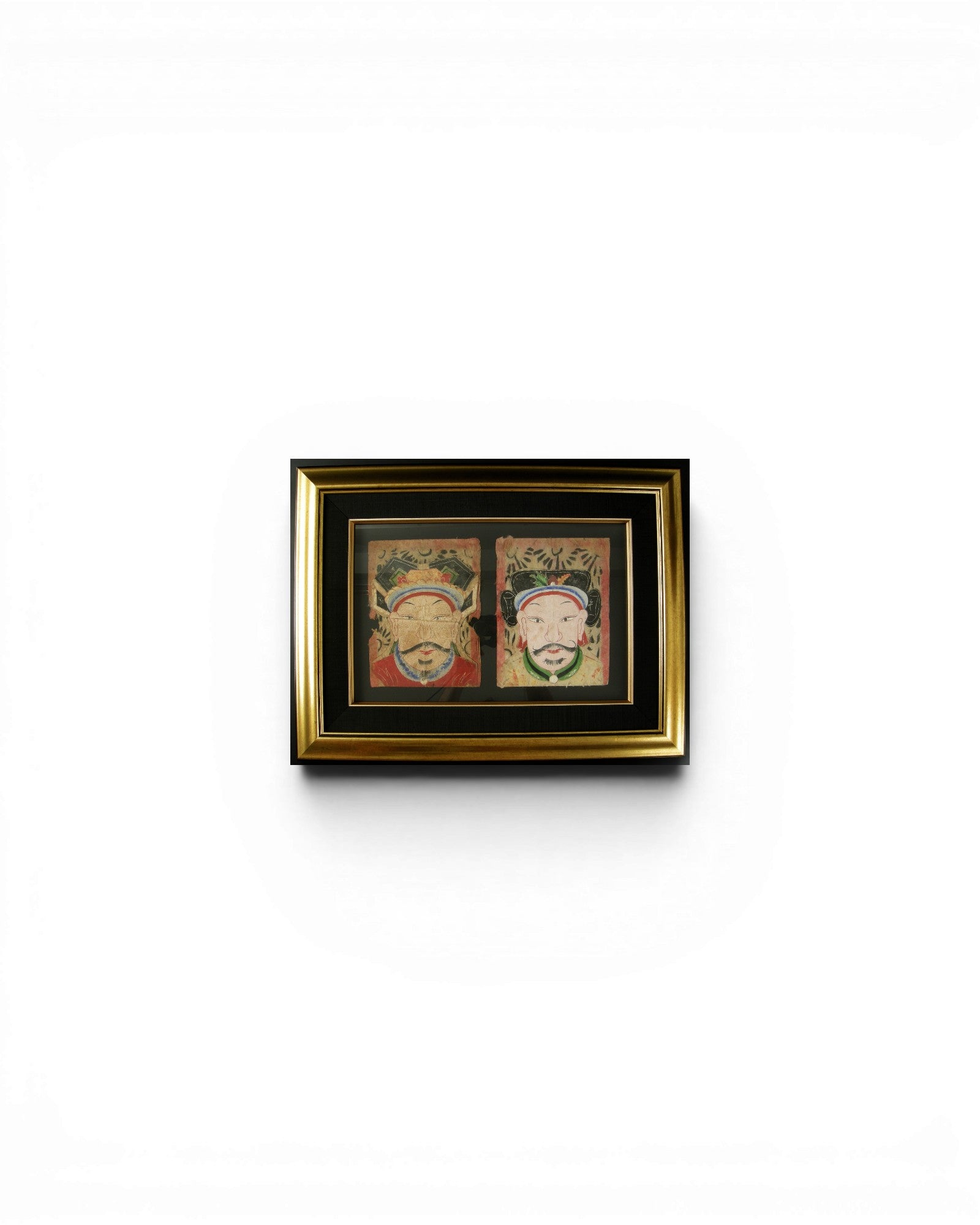 Framed Pair of Lantien Yao Ritual Masks (44.5 x 60cm) - Surround Living - 1