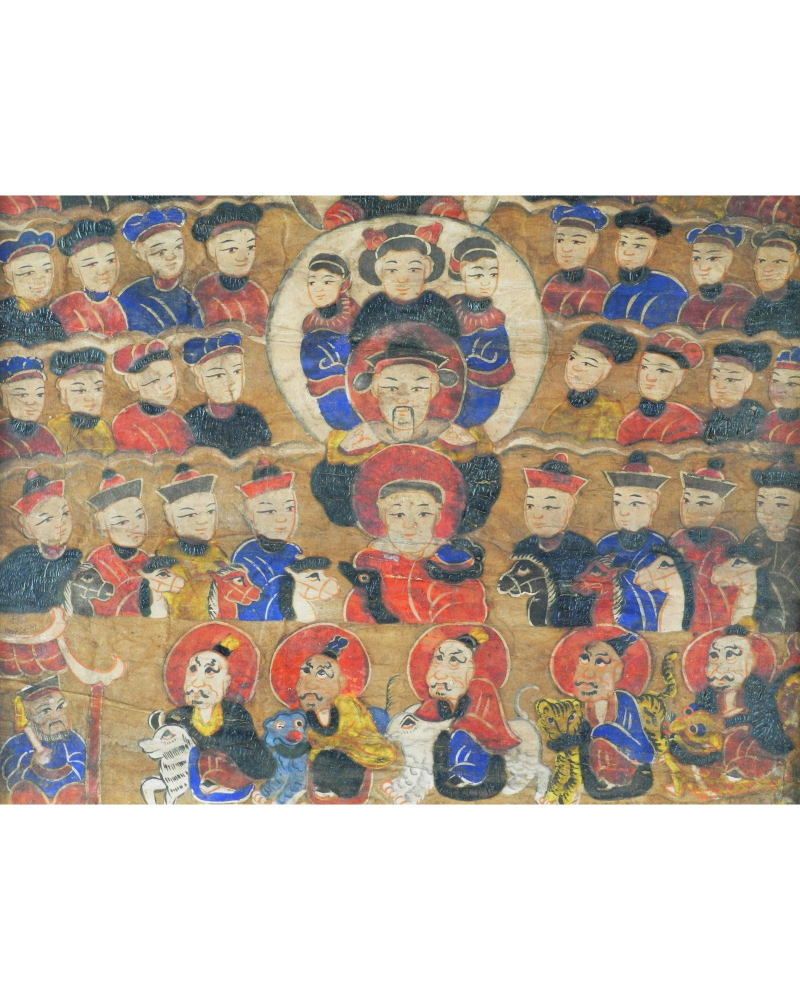 Framed Taoist Painting of Tzu Tsong, The Ancestors (47 x 59cm) - Surround Living - 3
