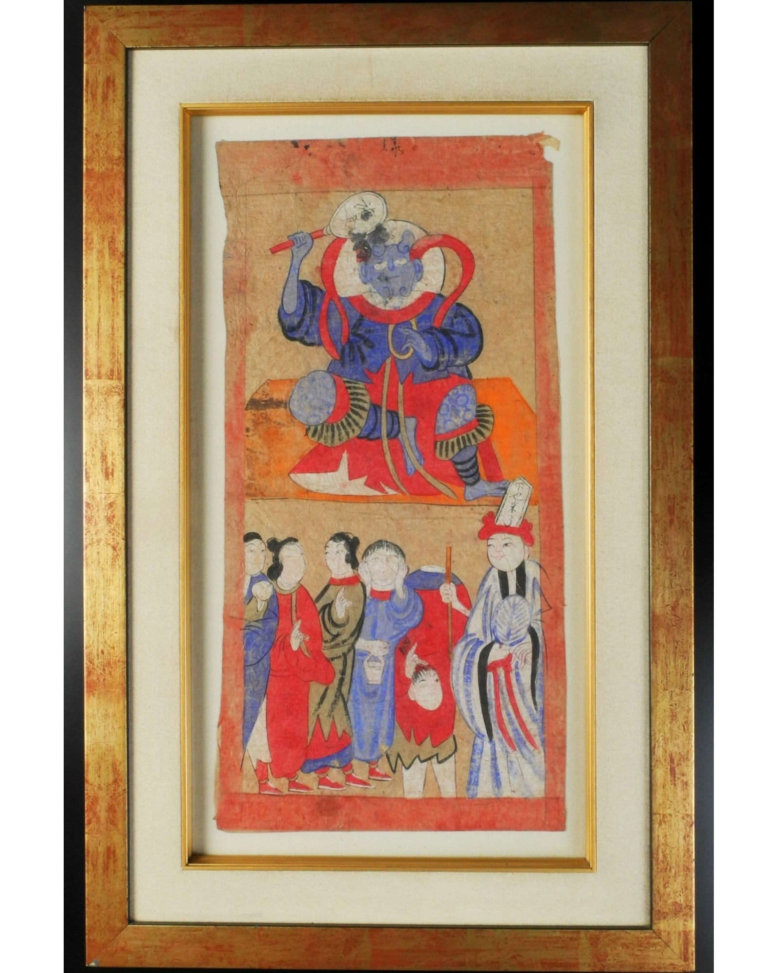 Framed Taoist Painting Possibly Depicting Kiem Keng, Enforcer of Chastity (41 x 65cm) - Surround Living - 2