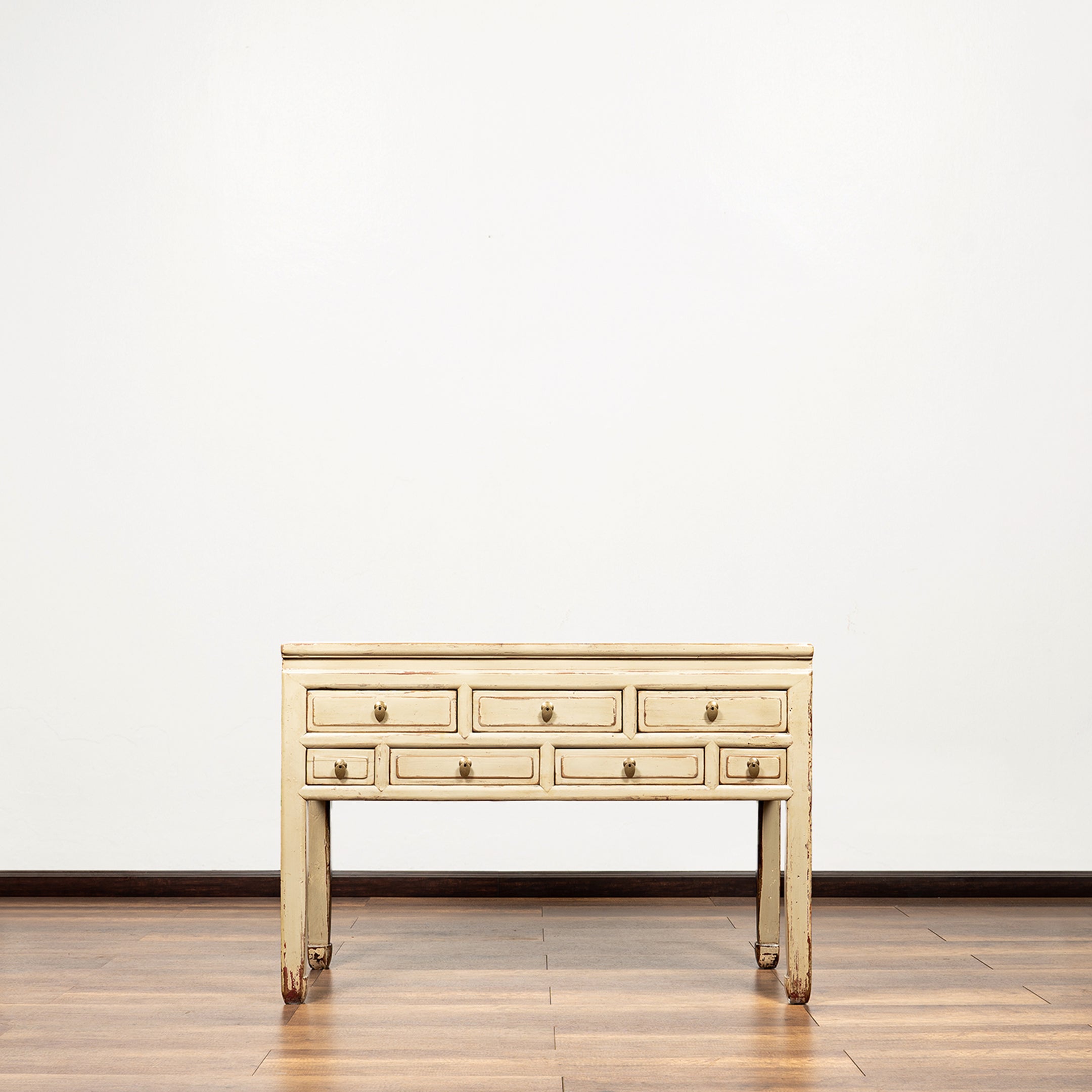 Classic Chinese Antique Seven Drawers Console Table