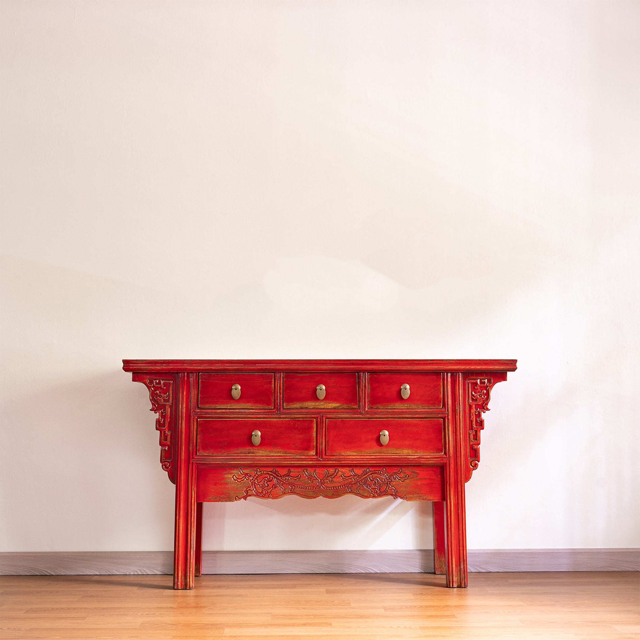 Chinese Heritage 5-Drawer Desk
